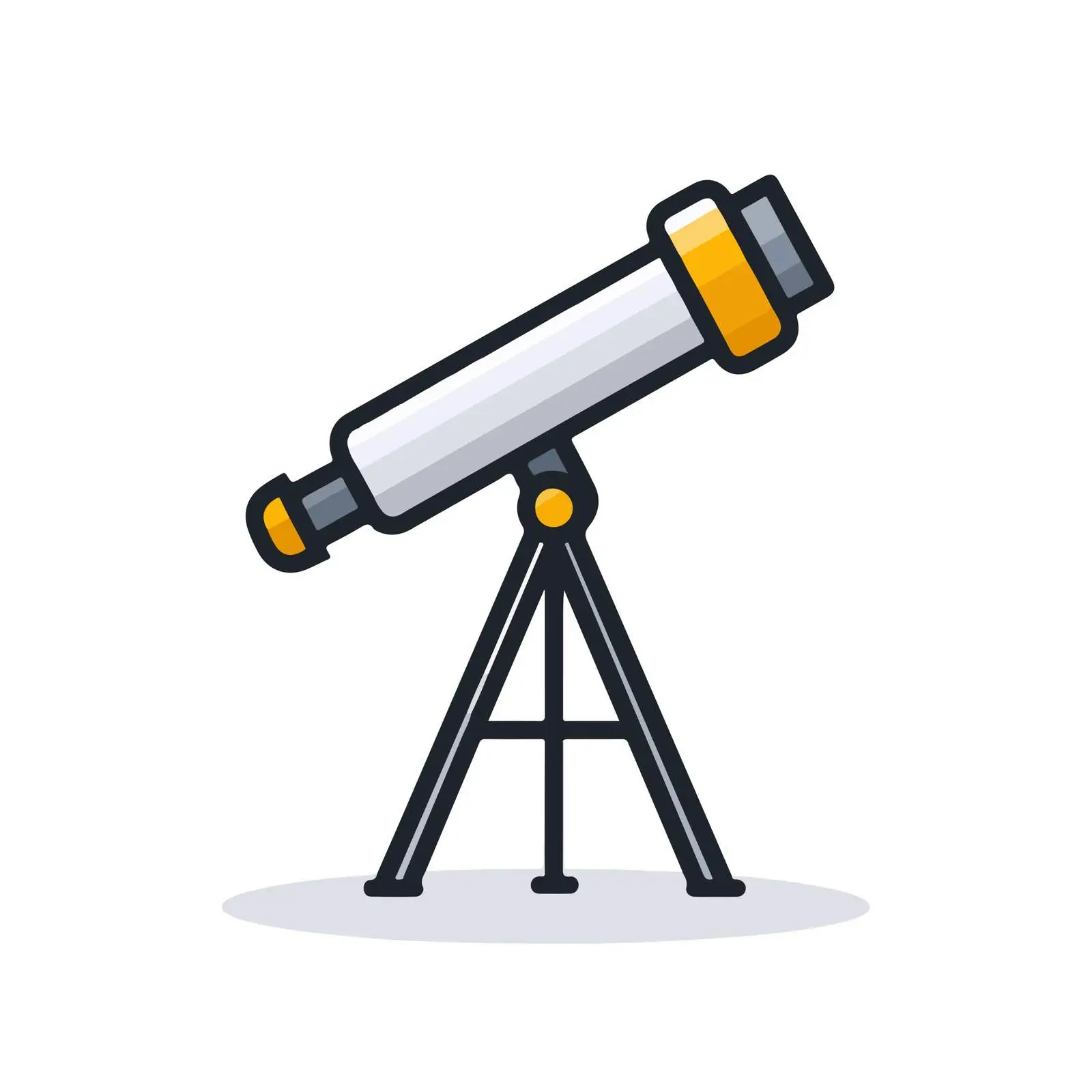Minimalist Telescope Icon — free download from Dotvec