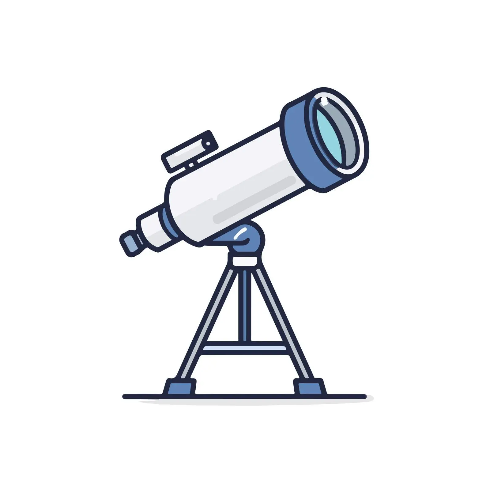 Telescope Outline Icon Design
