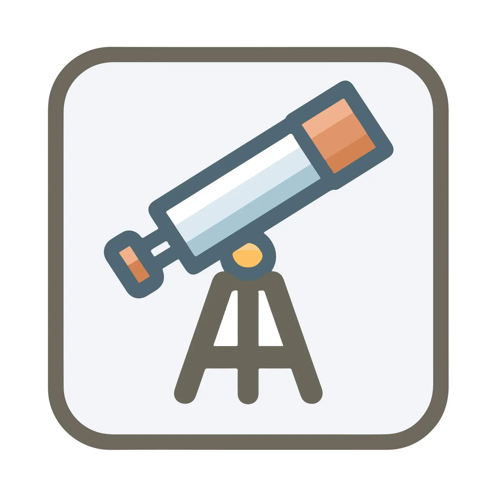 Telescope Icon for Exploration — free download from Dotvec