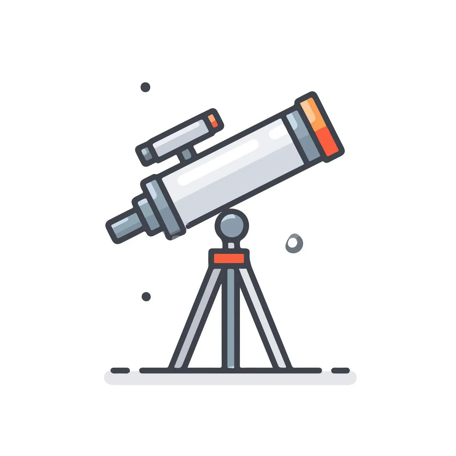 Telescope Icon Design — free download from Dotvec