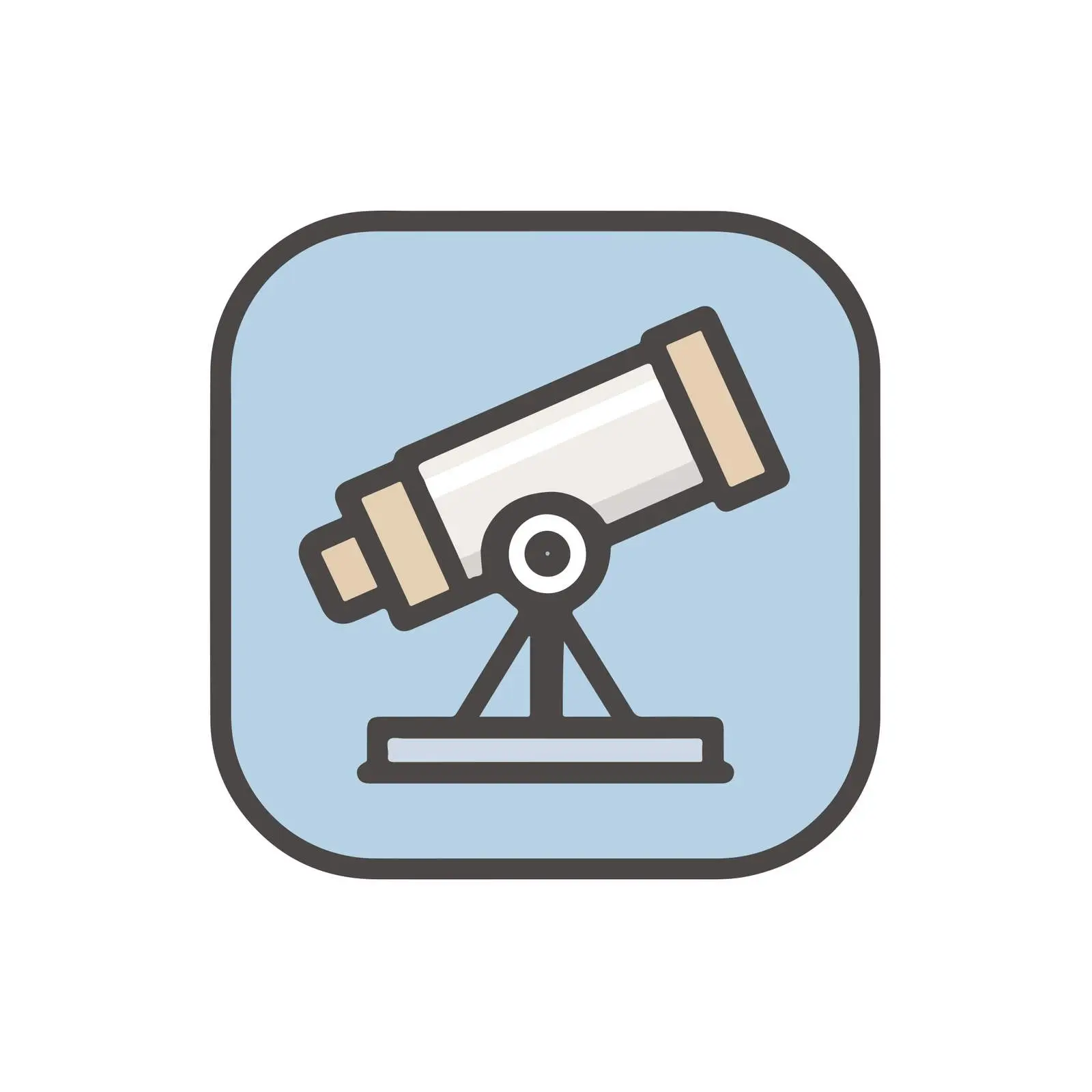 Telescope Icon Design — free download from Dotvec