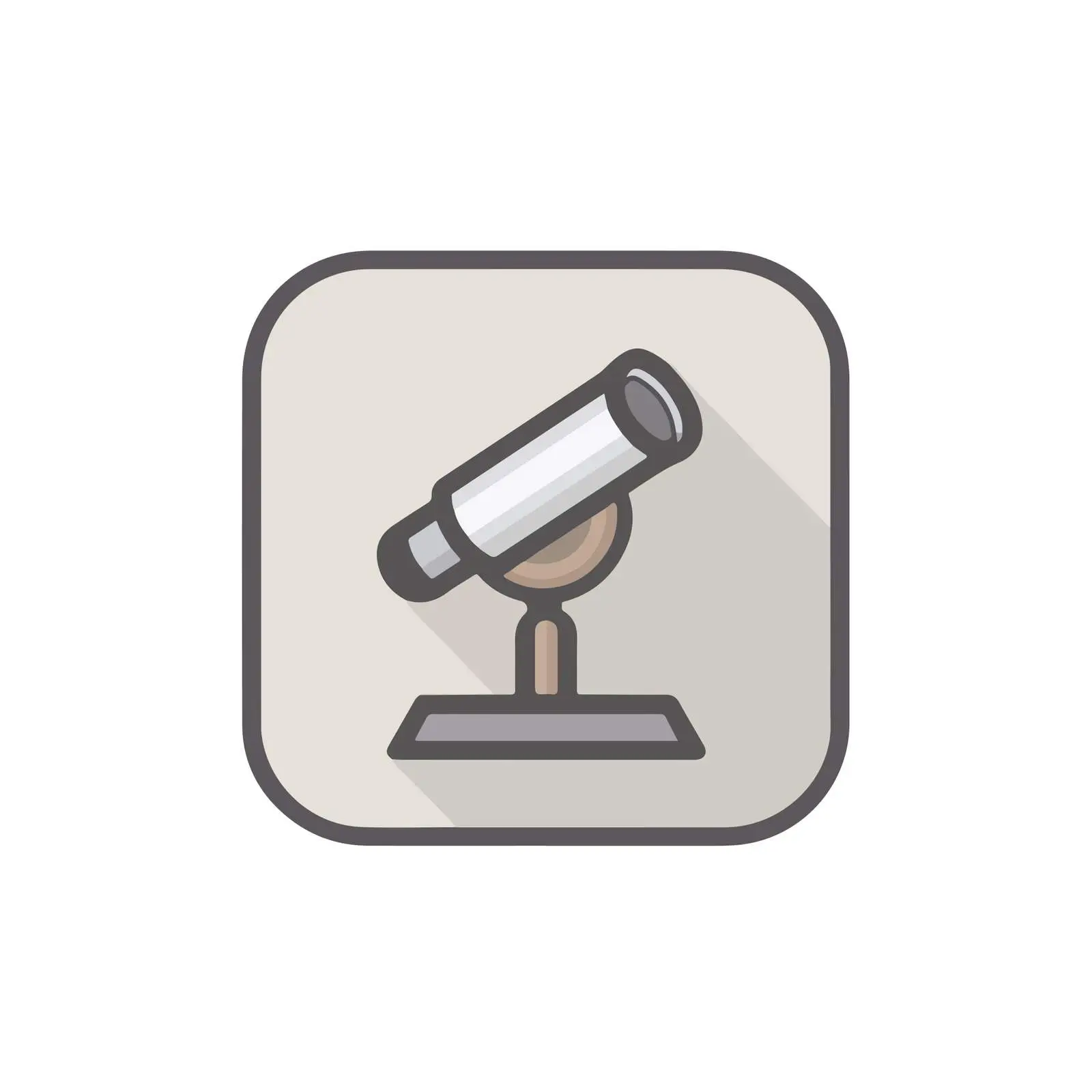 Outline Telescope Icon — free download from Dotvec