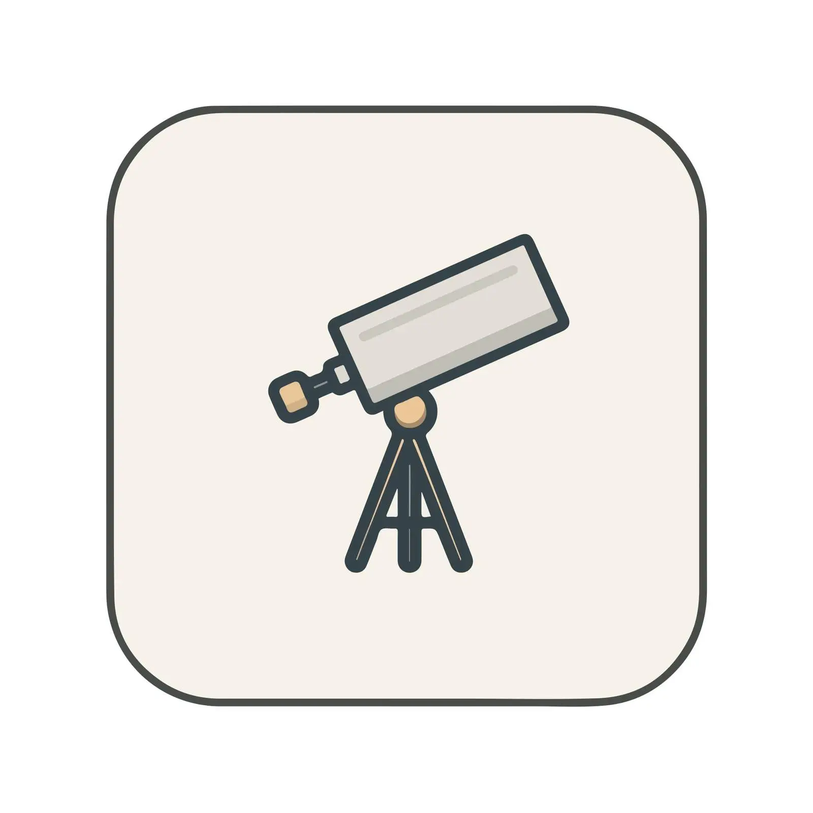 Telescope Icon Design — free download from Dotvec