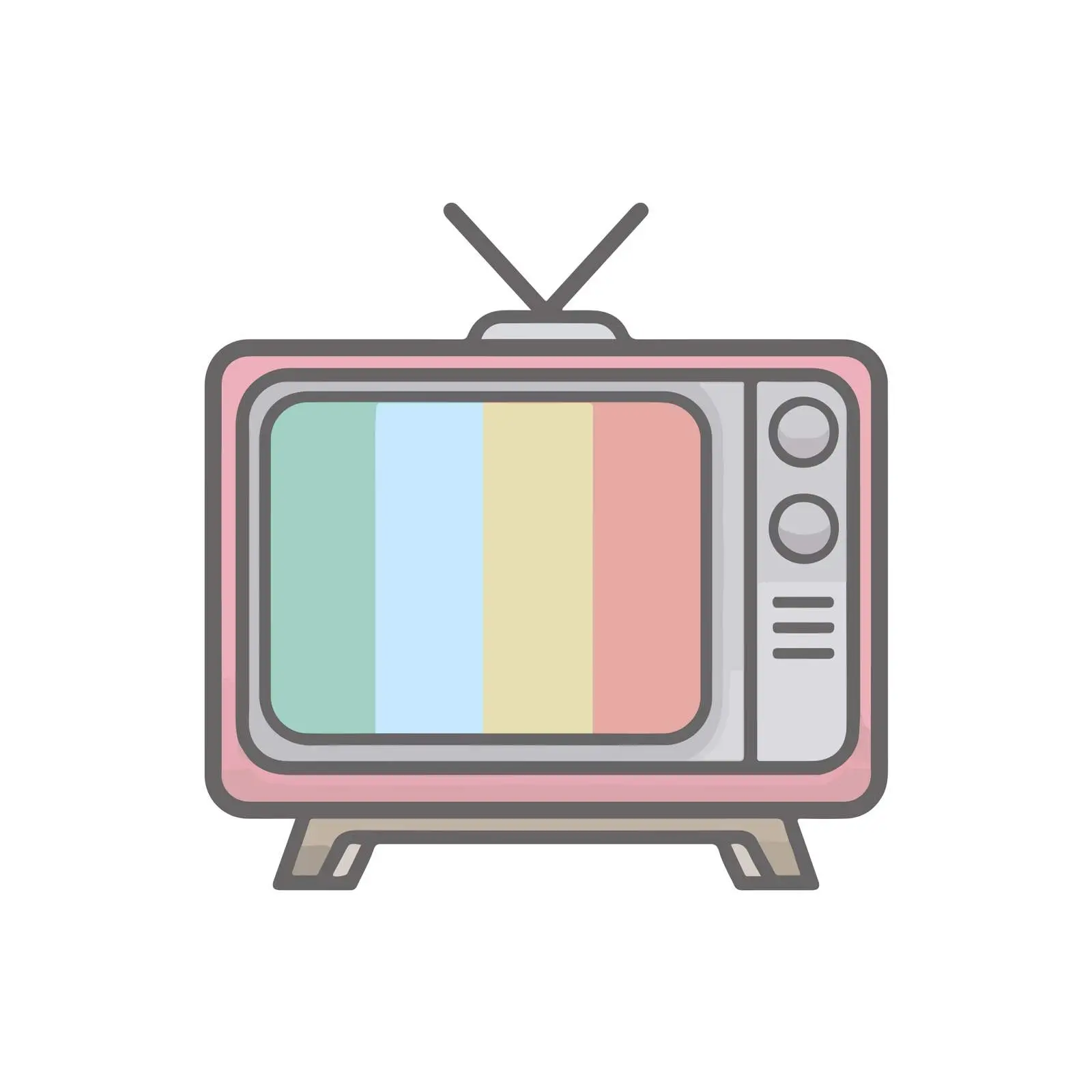 Outline TV Icon for Clean UI — free download from Dotvec