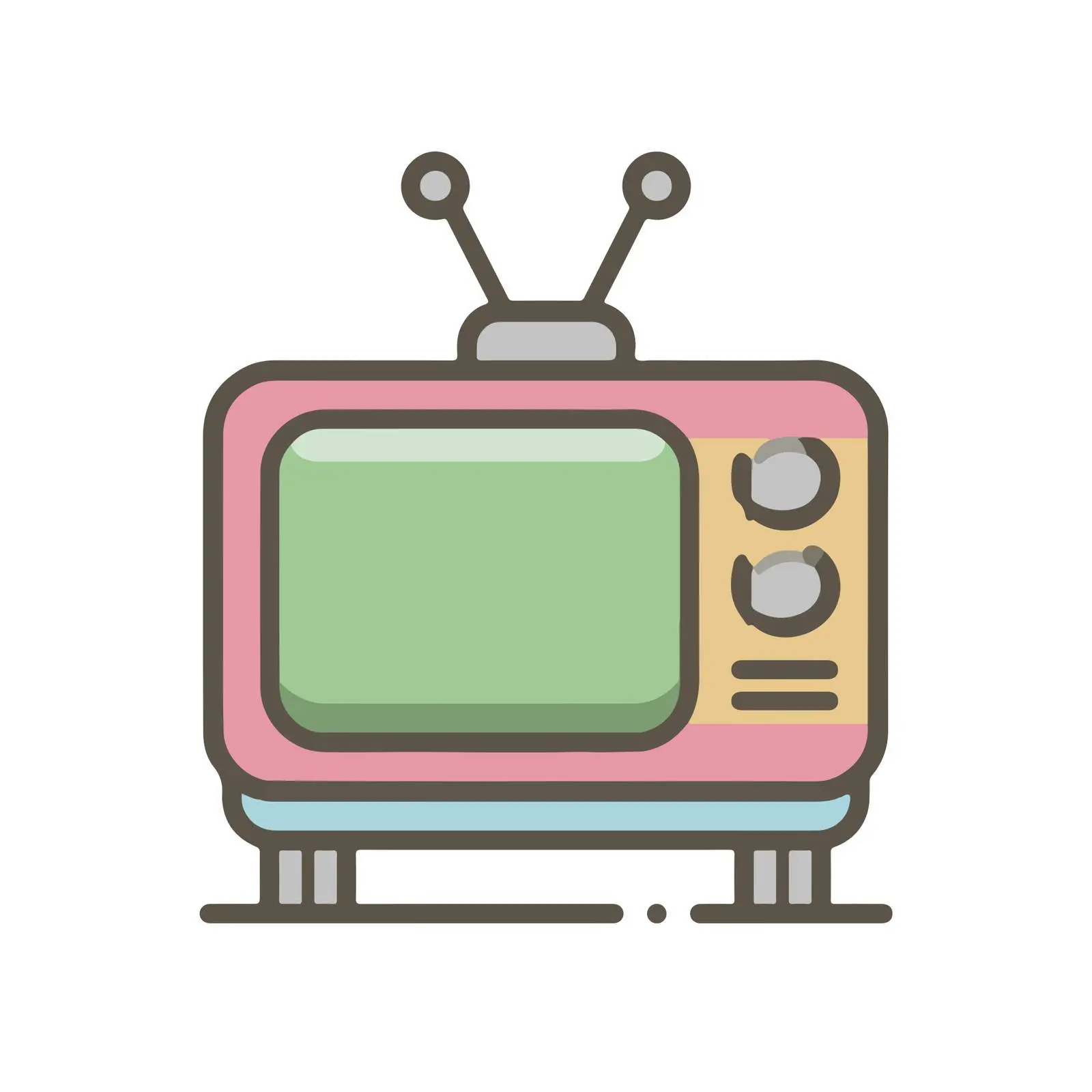 Television Outline Icon — free download from Dotvec