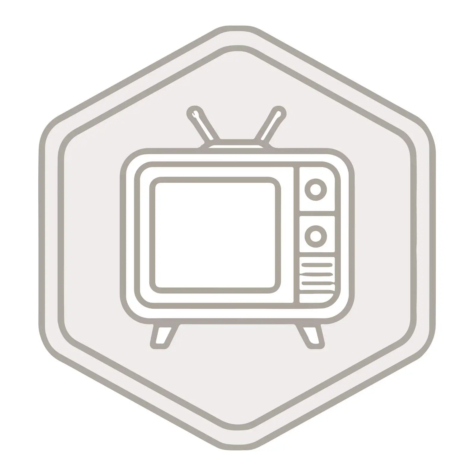 Outline Television Icon Design — free download from Dotvec