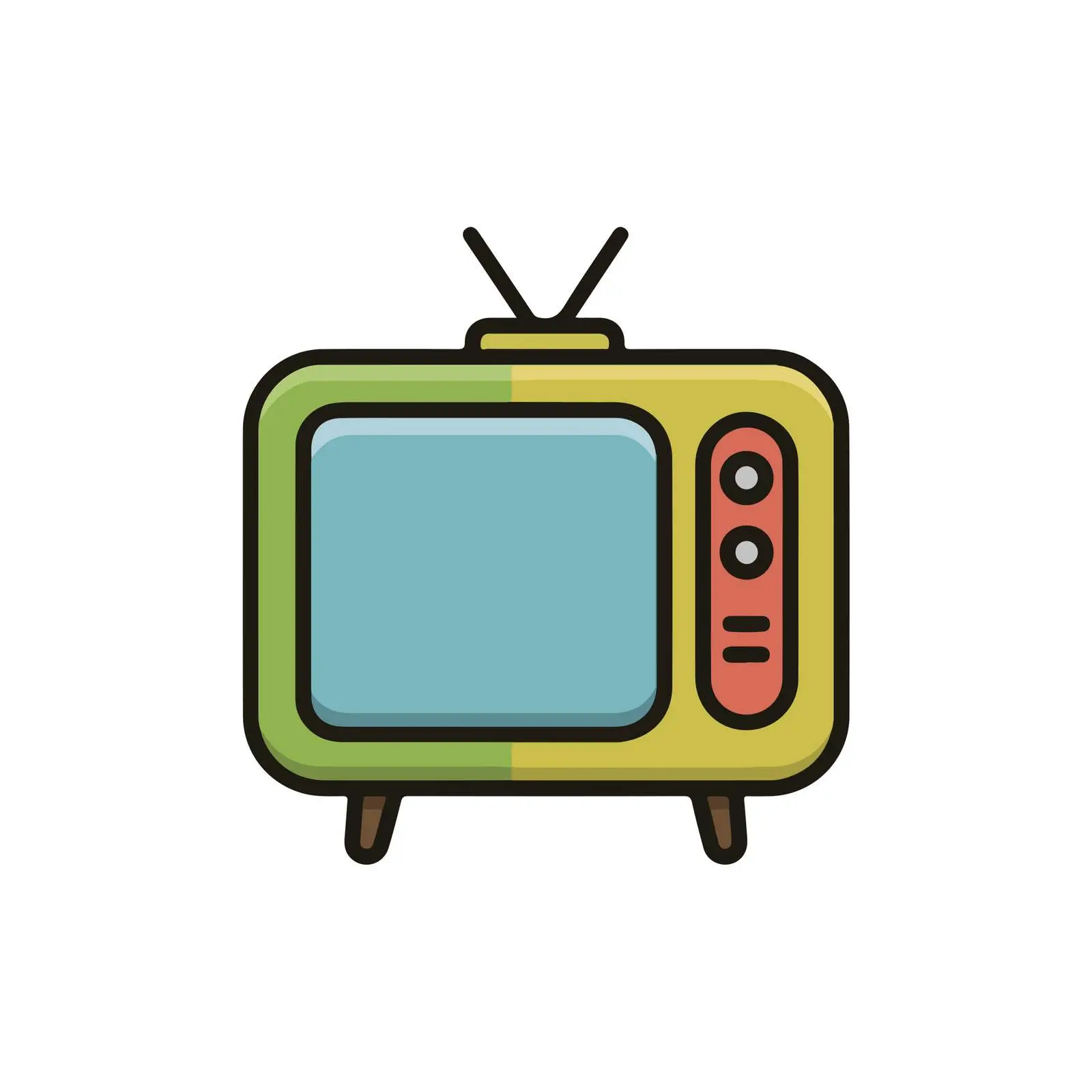 TV Outline Icon — free download from Dotvec