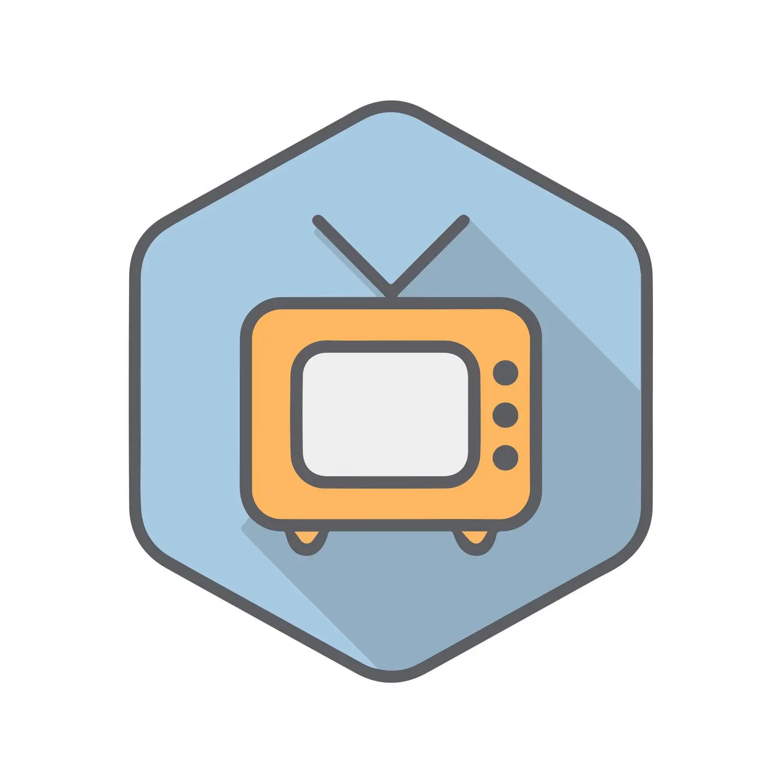 Television Outline Icon — free download from Dotvec