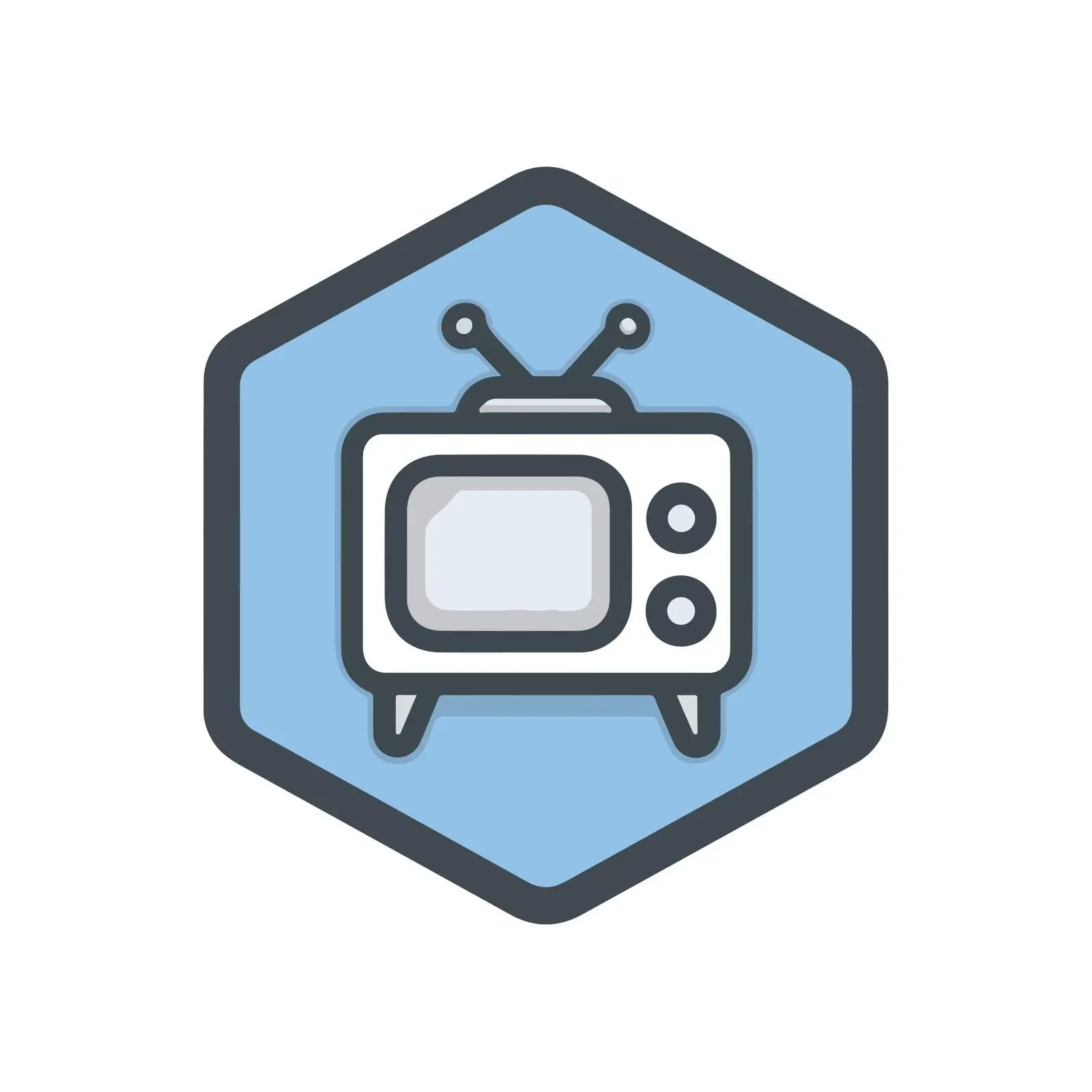 Television Outline Icon Design — free download from Dotvec