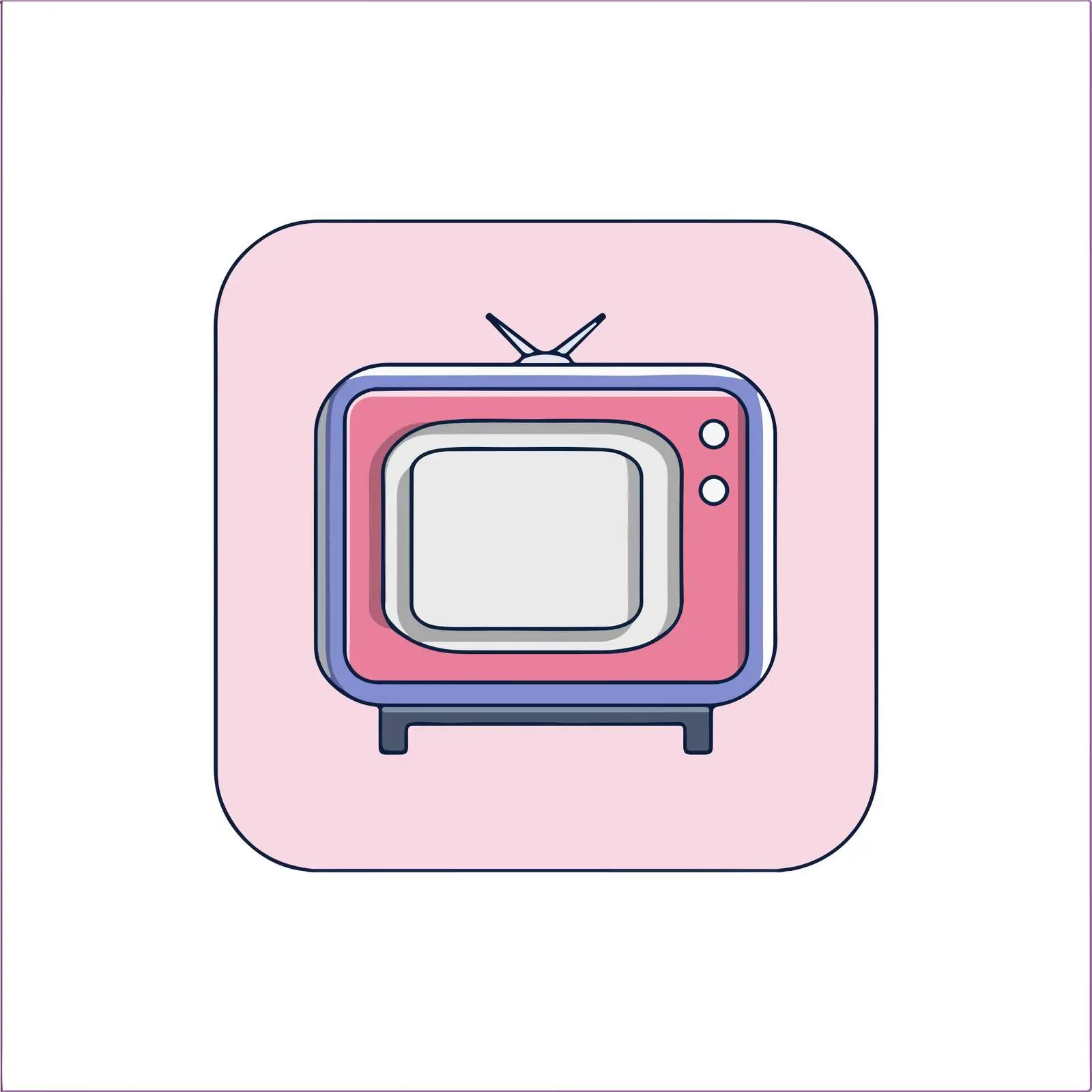 Television Glyph Icon — free download from Dotvec