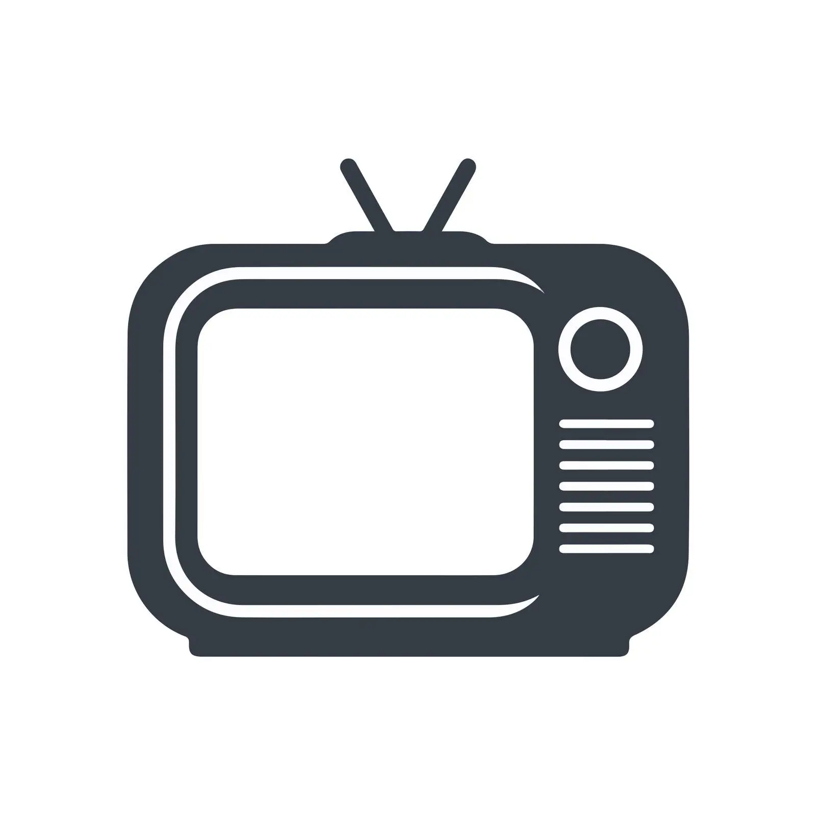 Television Flat Design Icon — free download from Dotvec