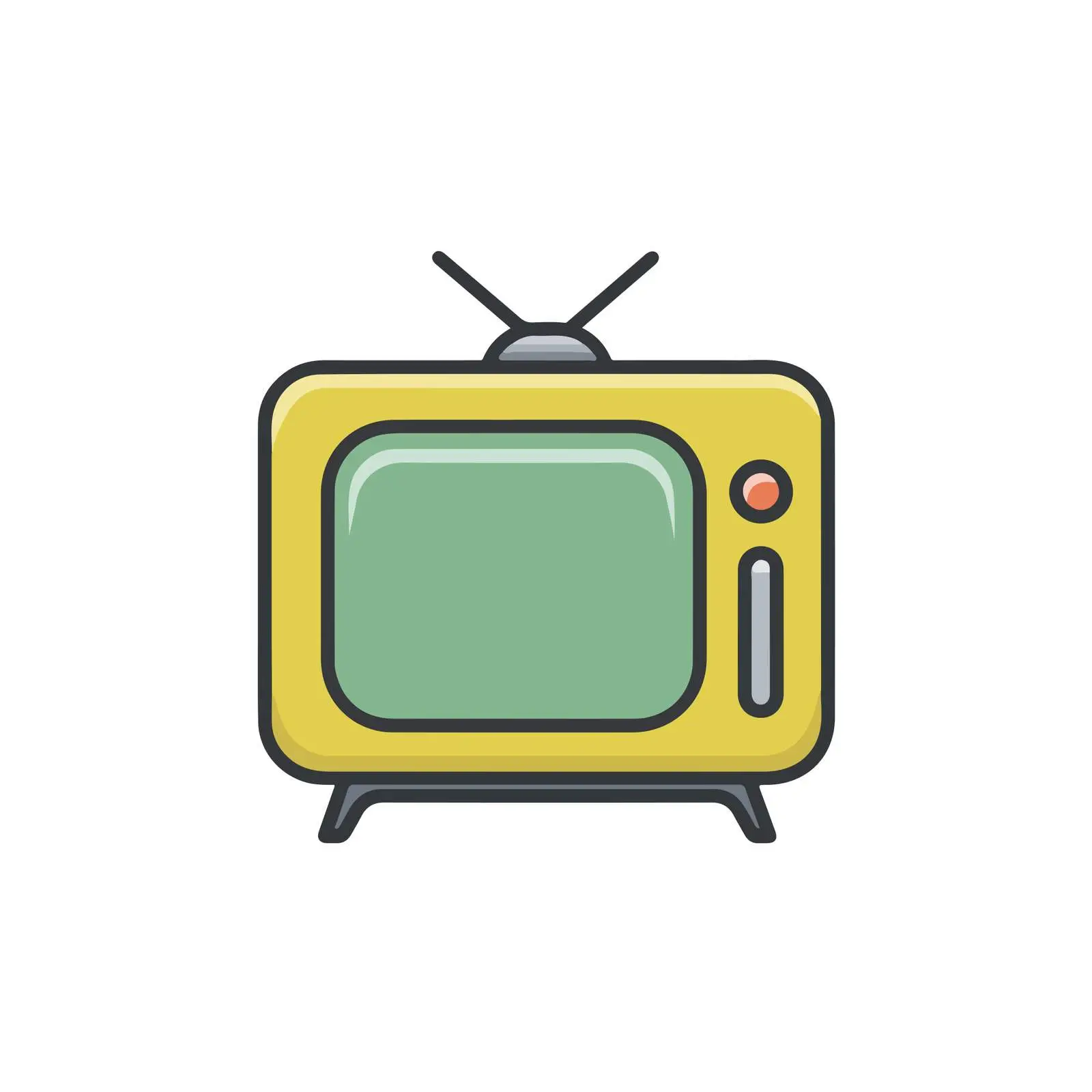 Television Icon — free download from Dotvec