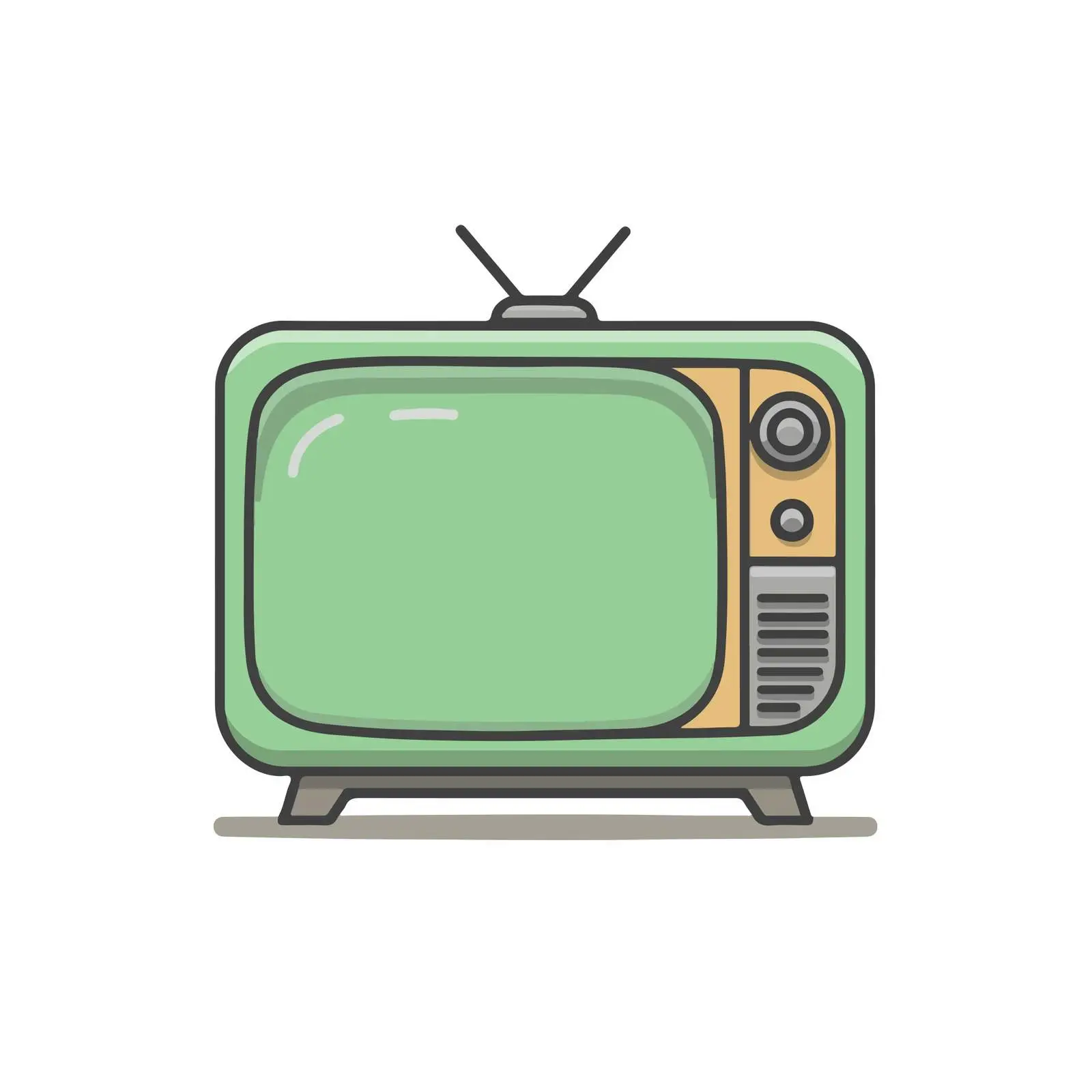 Television Outline Icon — free download from Dotvec