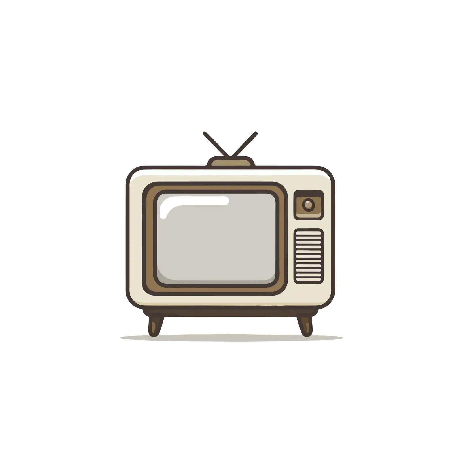 Minimal Television Icon — free download from Dotvec