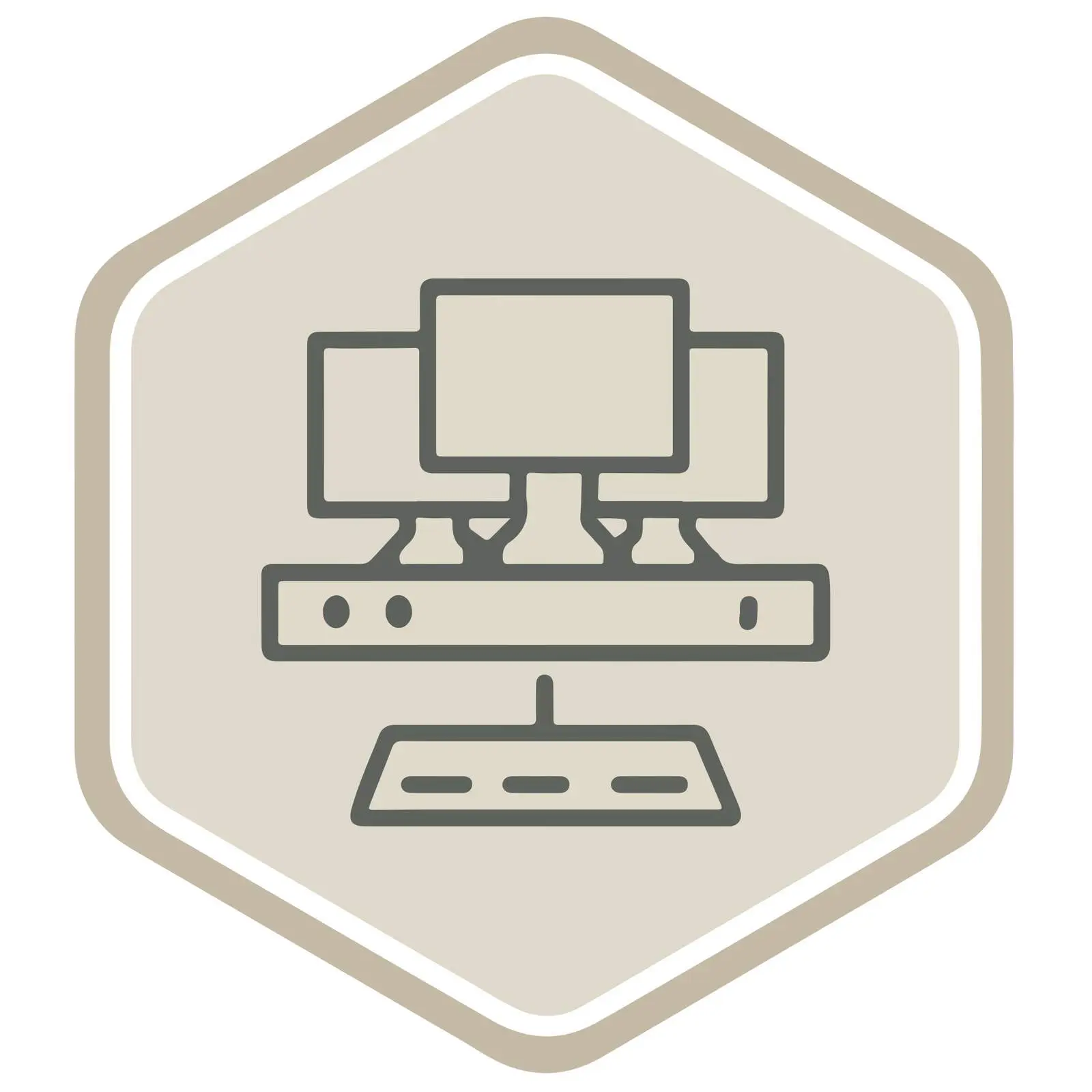 Terminal Outline Monoline Icon Design — free download from Dotvec