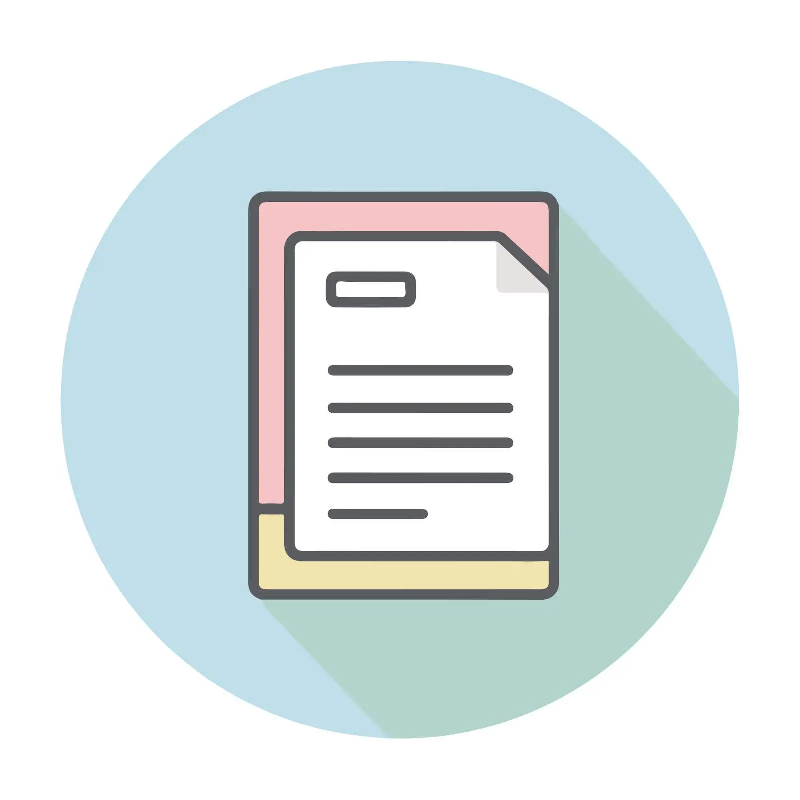 Outline Text File Icon — free download from Dotvec