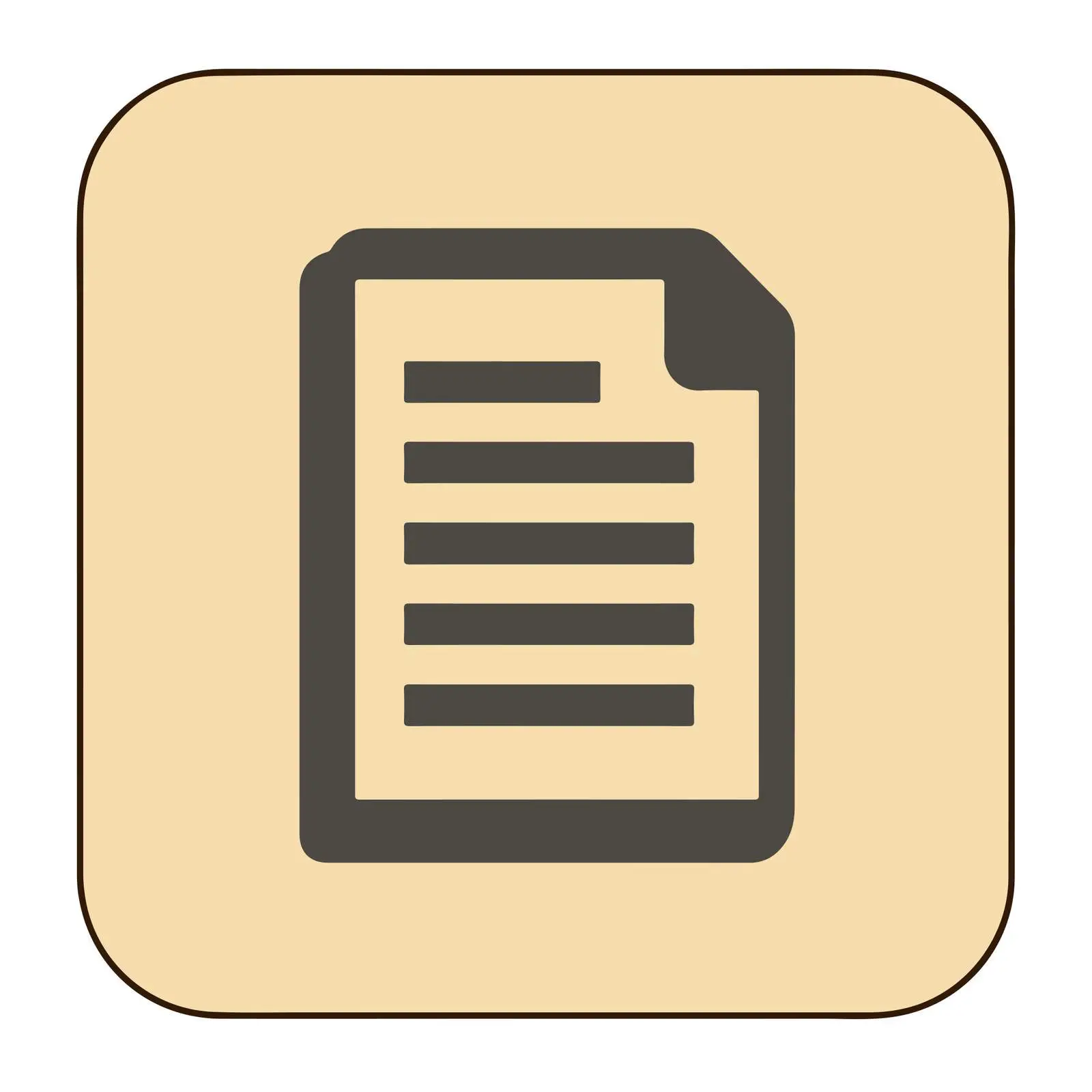 Outline Text File Icon Design — free download from Dotvec