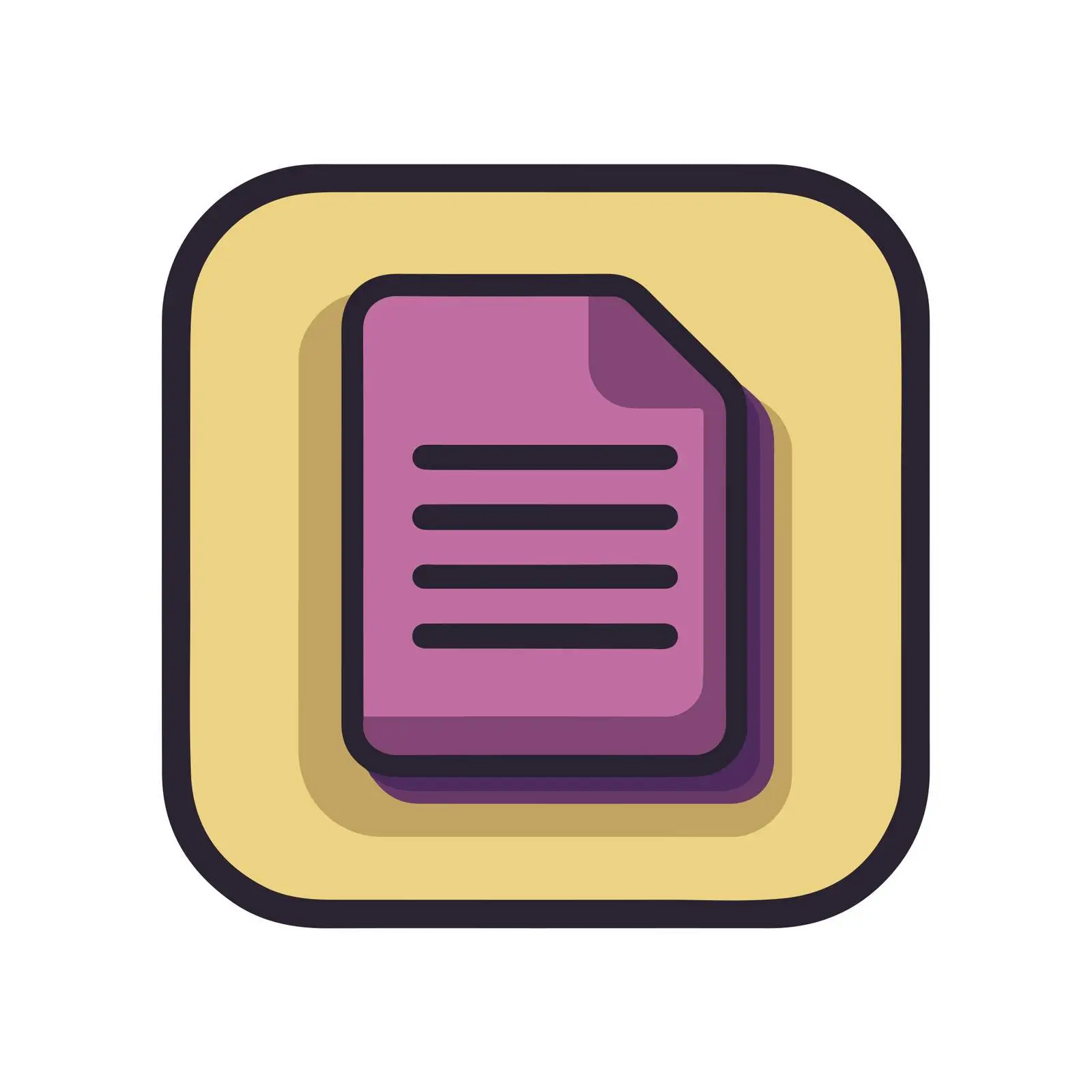 Outline Text File Icon Design — free download from Dotvec