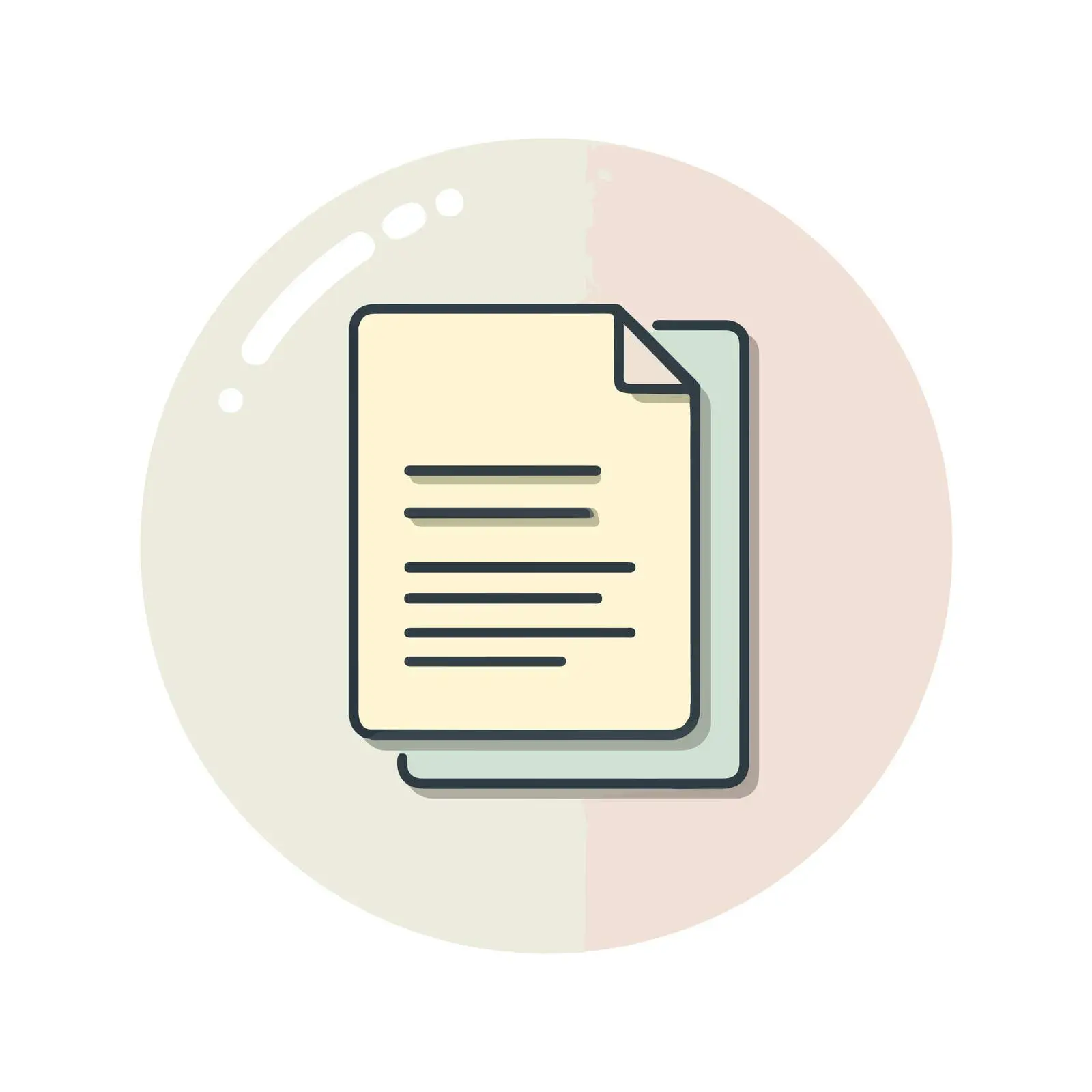 Minimal Text File Icon — free download from Dotvec