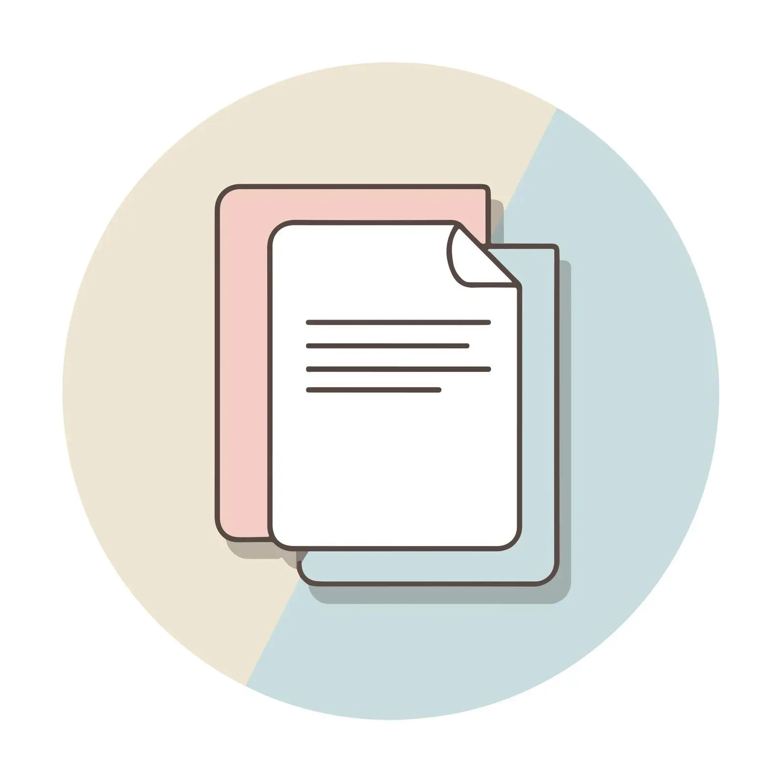 Text File Outline Icon Design — free download from Dotvec