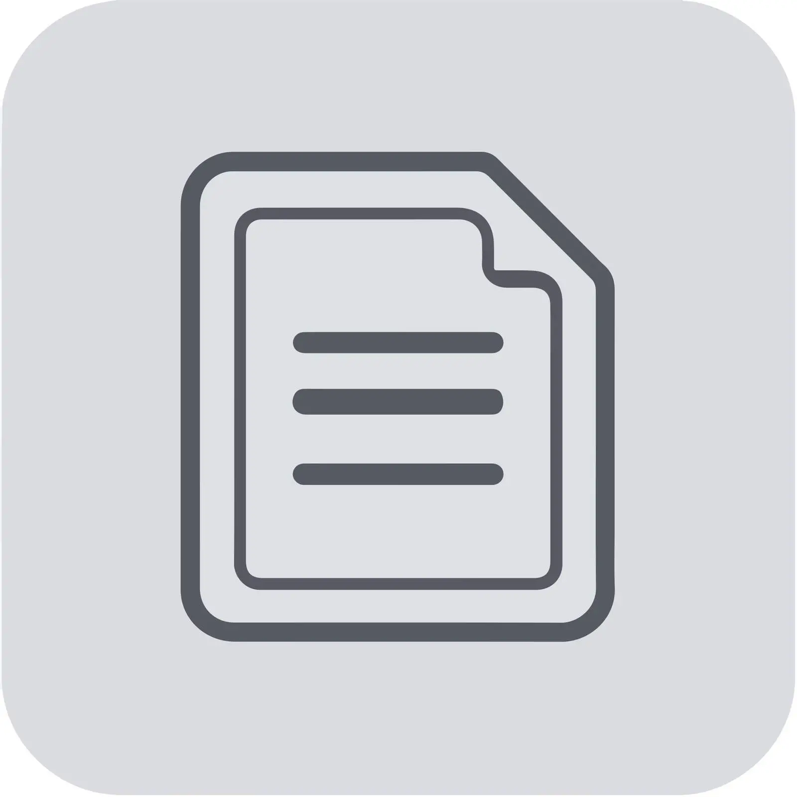 Outline Text File Icon — free download from Dotvec