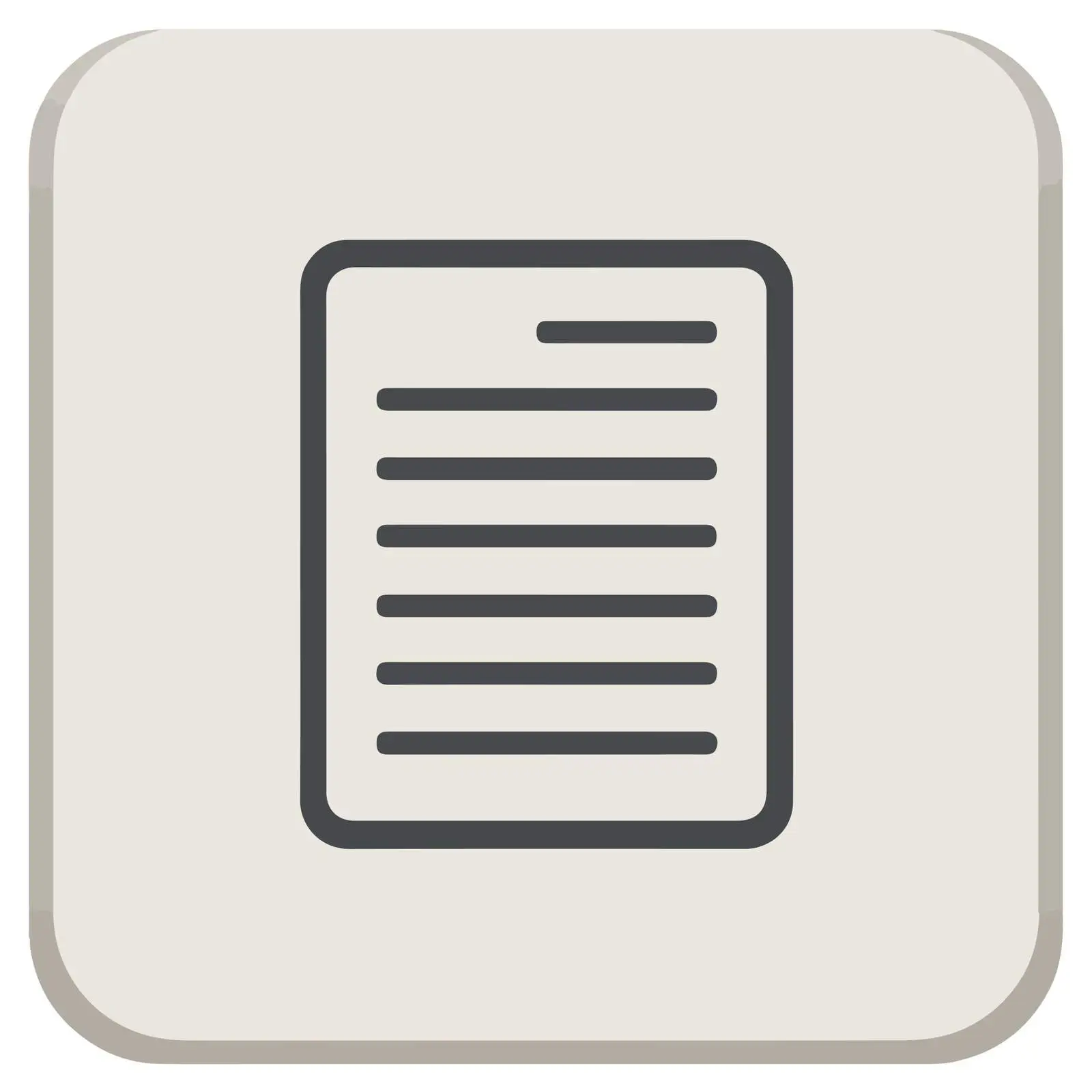 Outline Text File Icon — free download from Dotvec