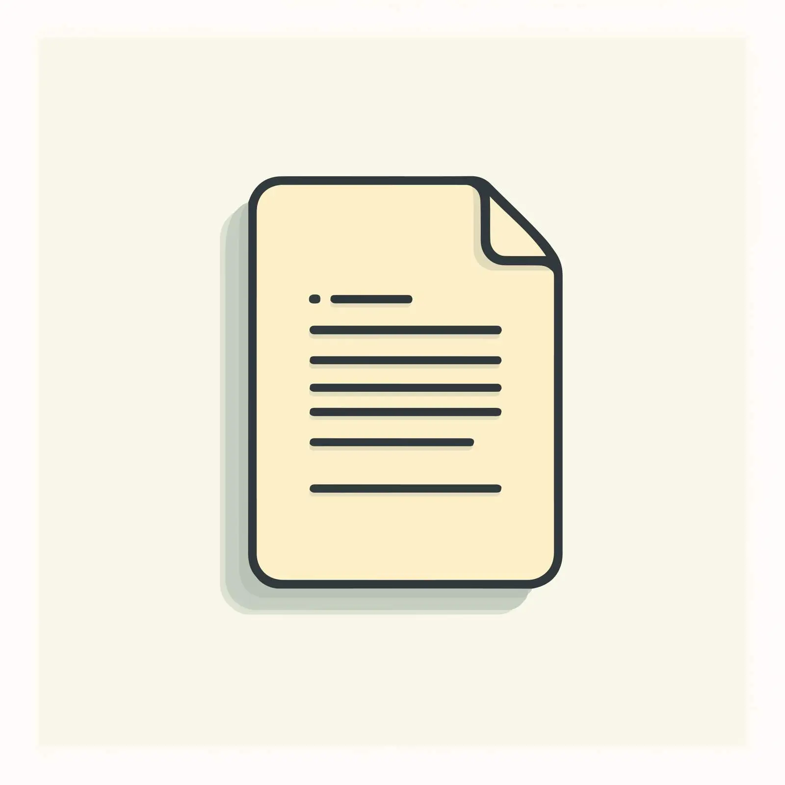 Minimal Text File Icon — free download from Dotvec