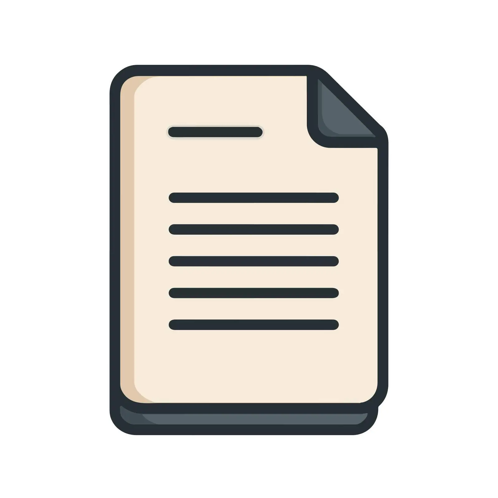 Minimal File Icon — free download from Dotvec