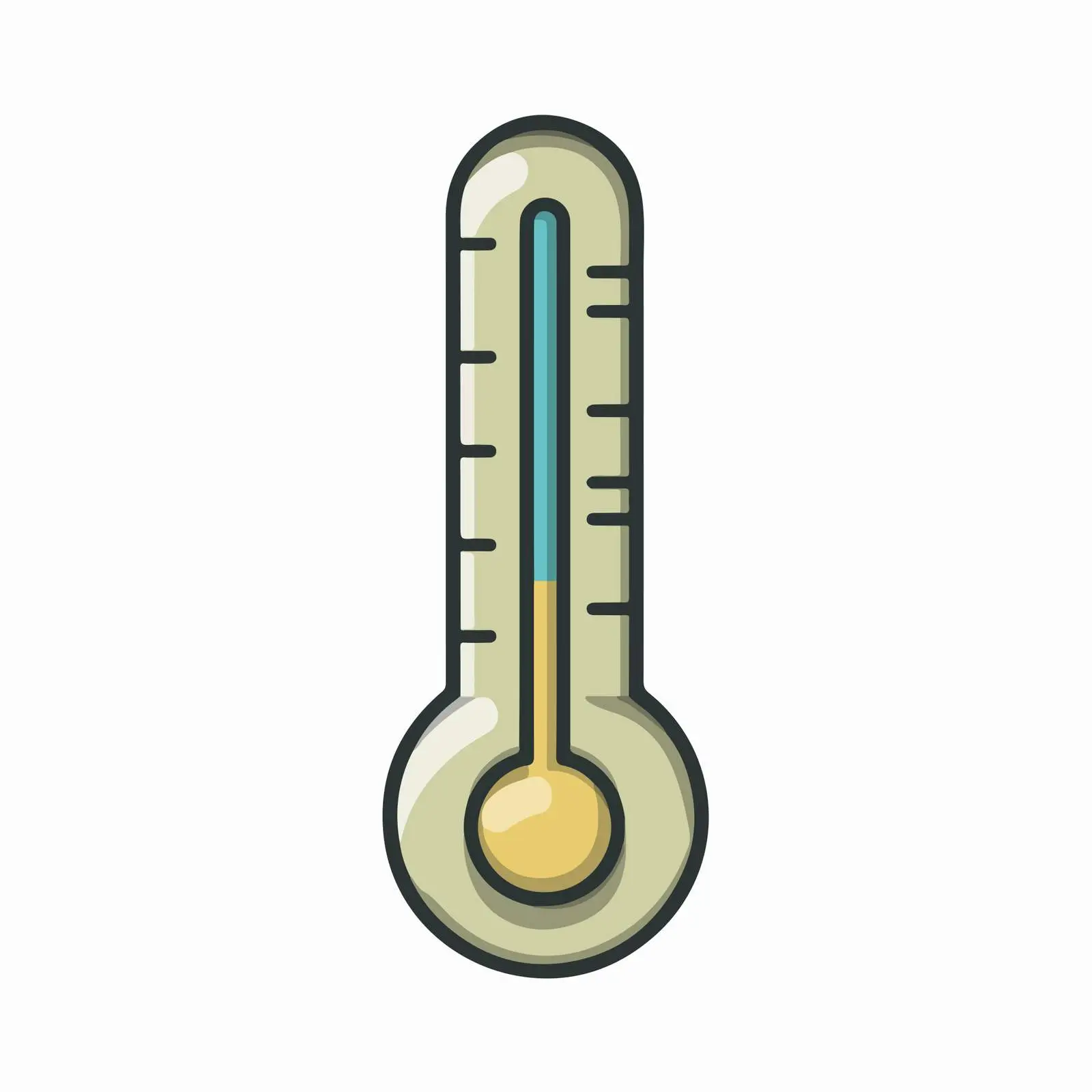 Clean UI Thermometer Icon — free download from Dotvec