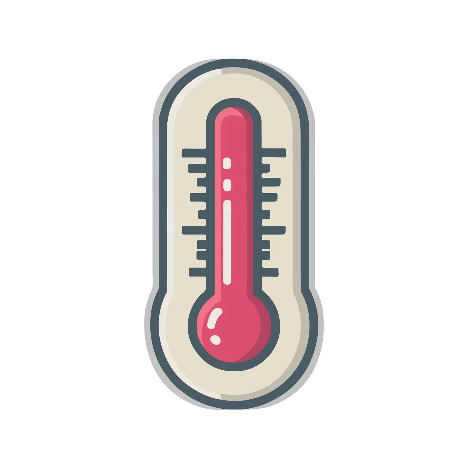 Monoline Thermometer Icon — free download from Dotvec