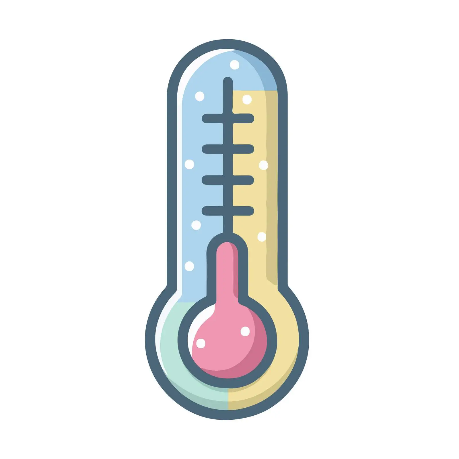 Thermometer Pictogram Outline Flat Design Icon — free download from Dotvec