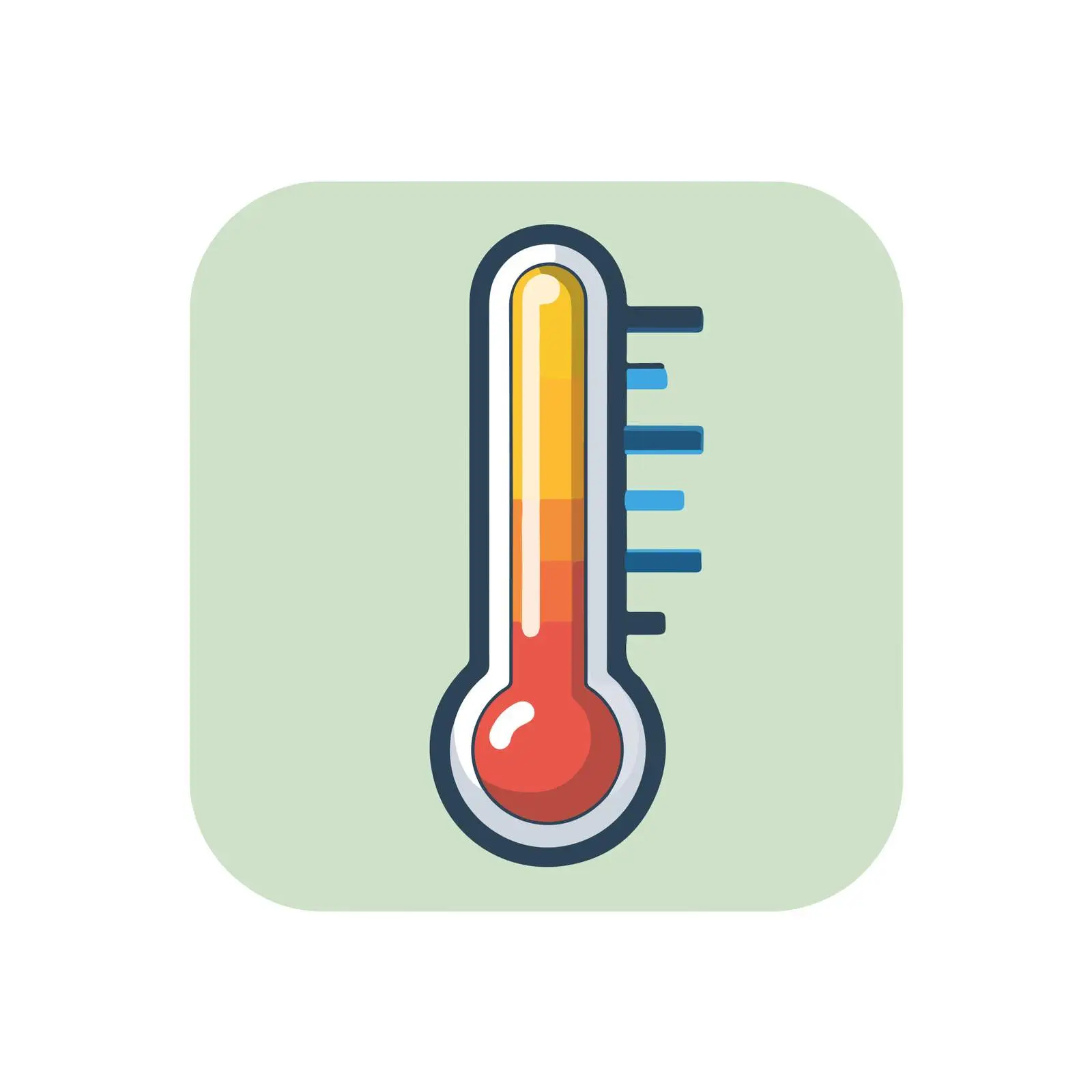 Flat Thermometer Icon — free download from Dotvec