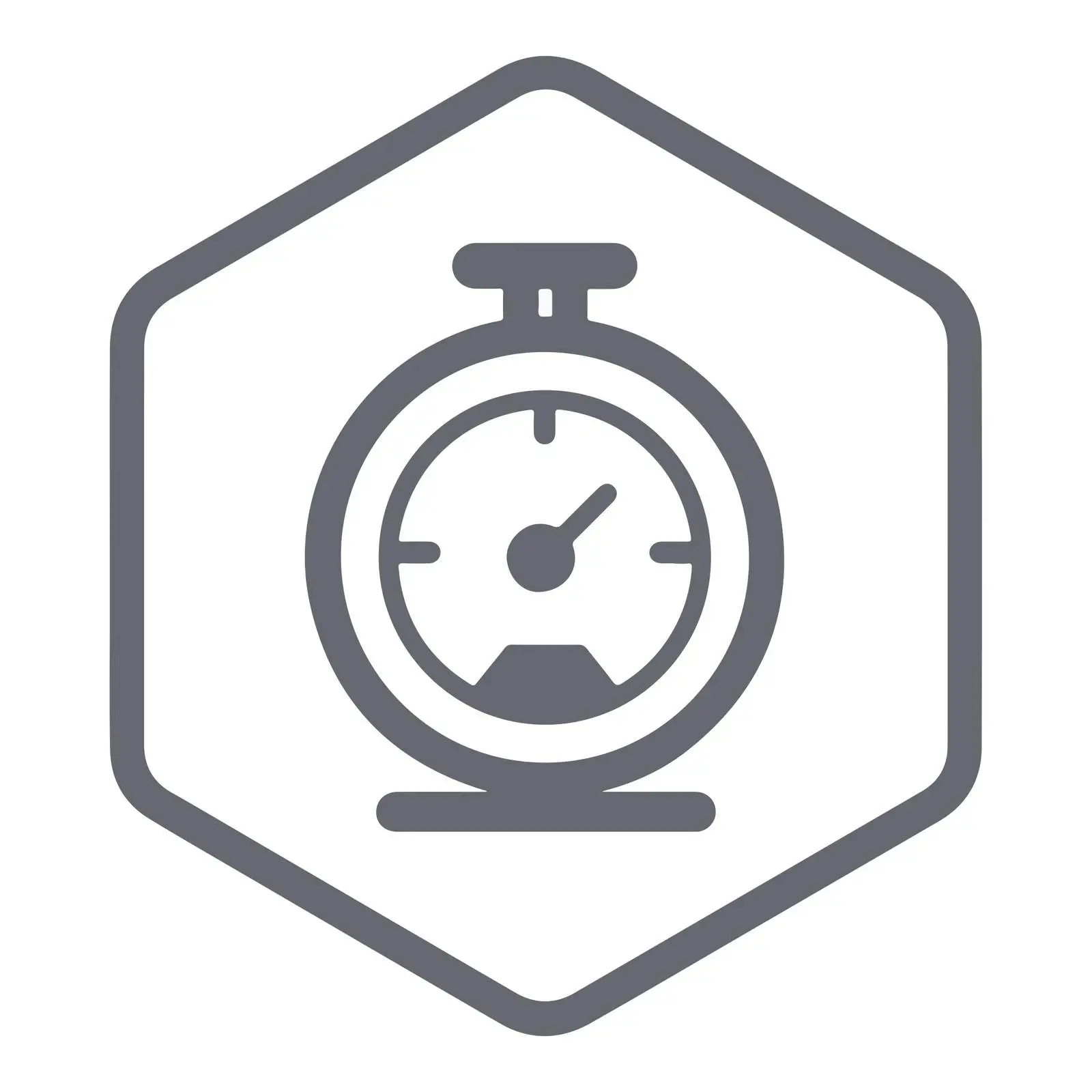 Outline Timer Pictogram Design