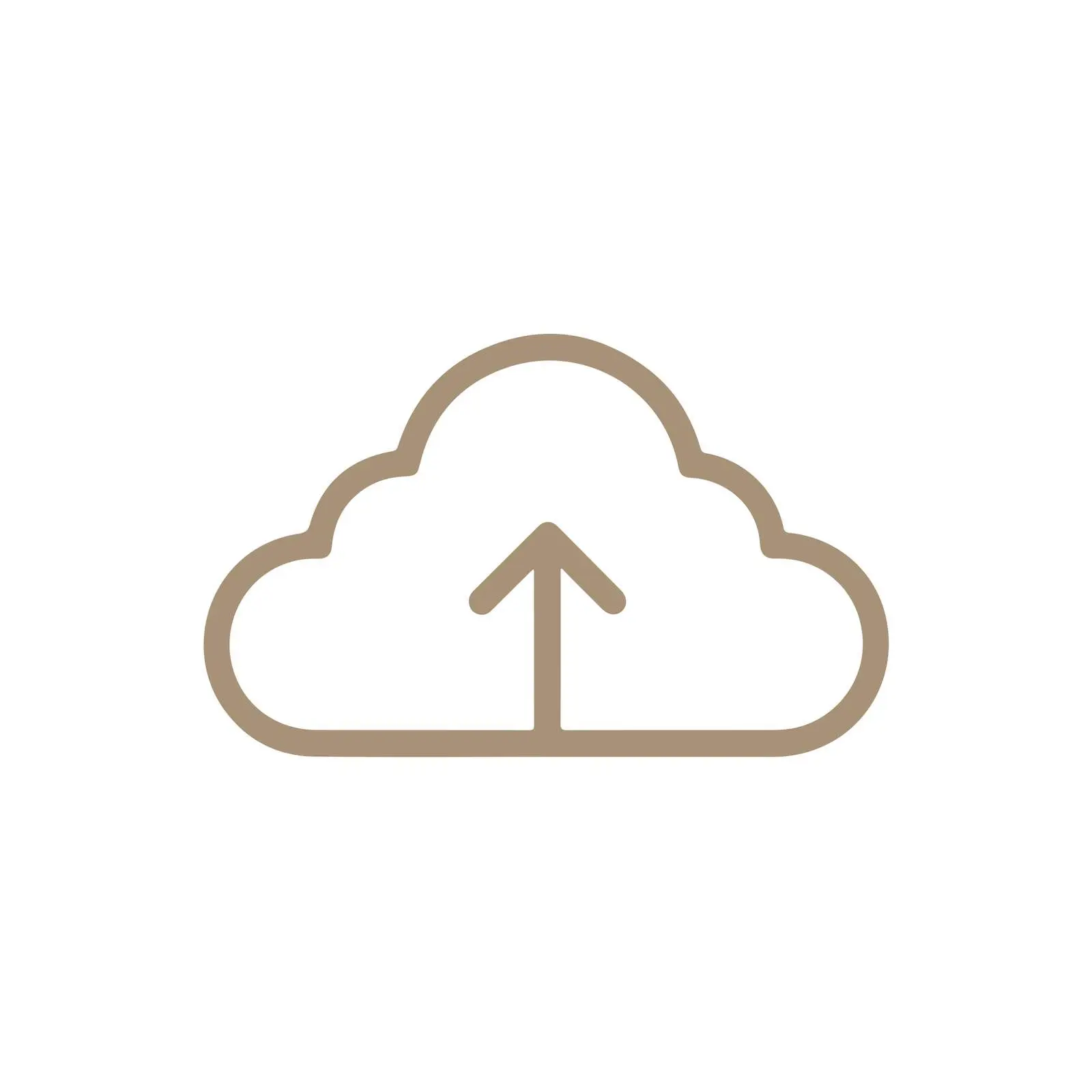 Minimalist Upload Cloud Icon — free download from Dotvec