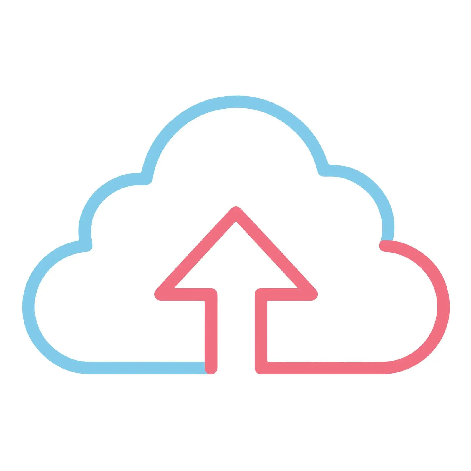 Upload Cloud Outline Icon — free download from Dotvec