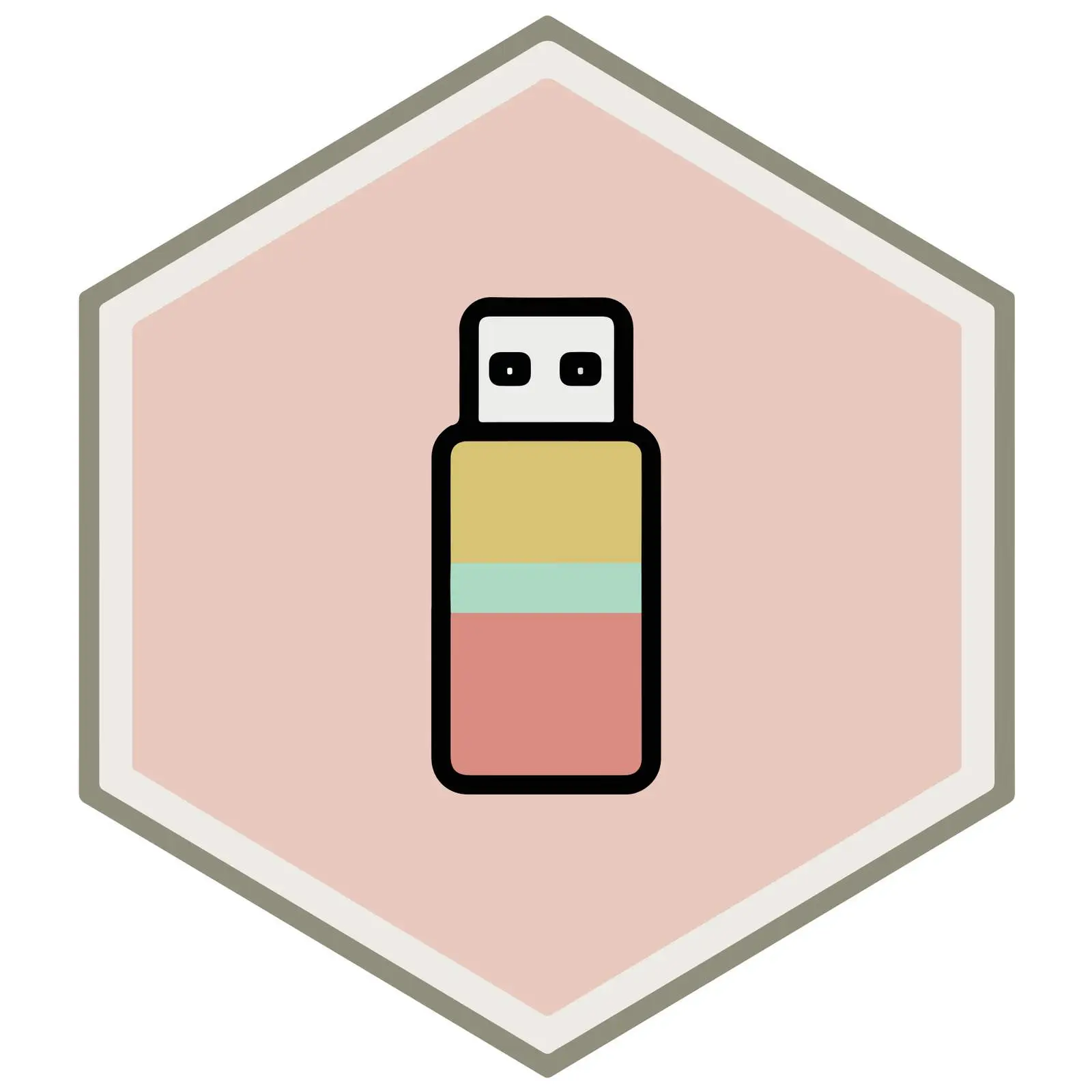 USB Drive Flat Icon Design — free download from Dotvec