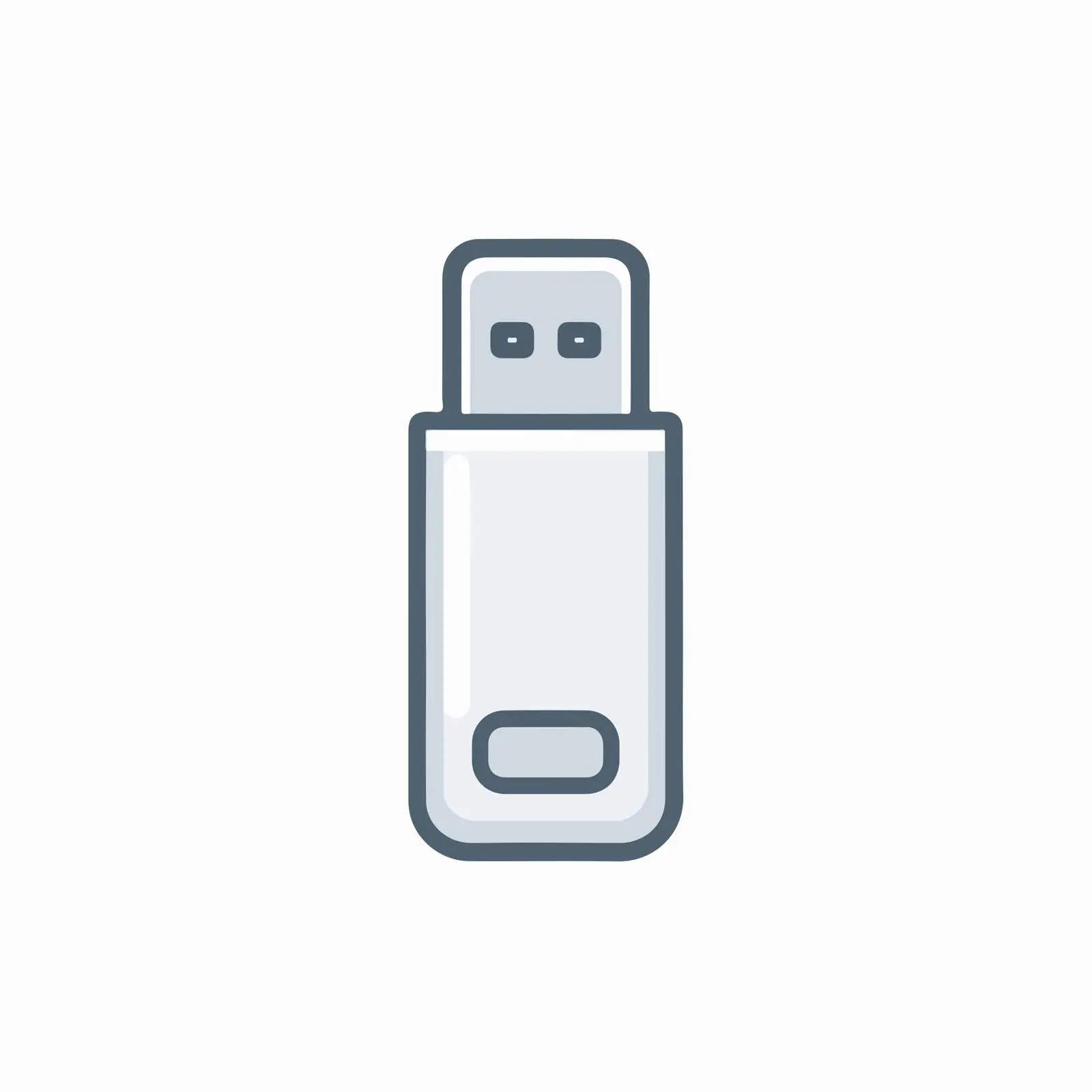 Outline USB Drive Icon — free download from Dotvec