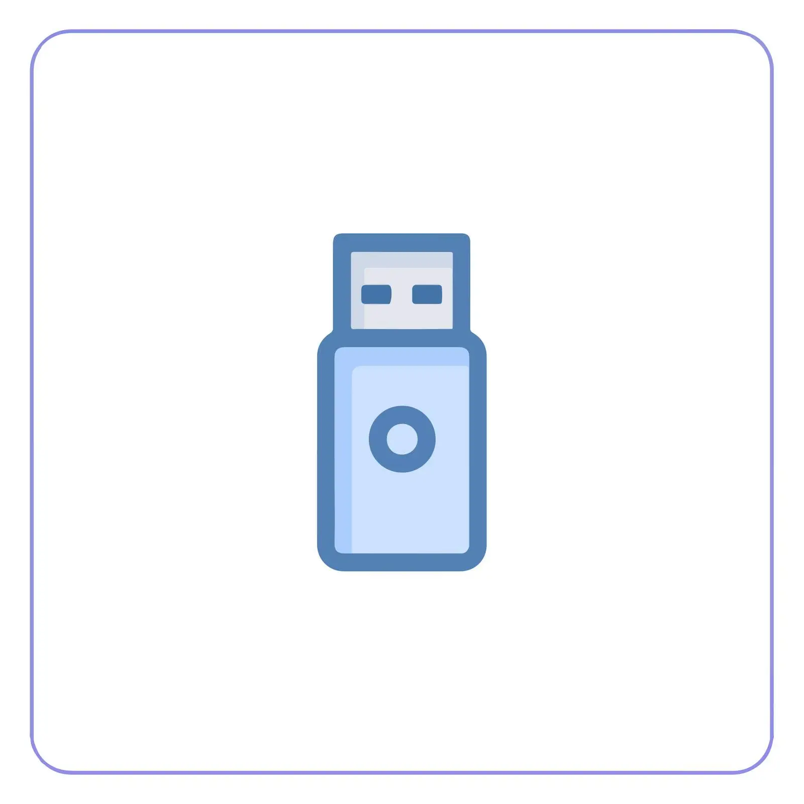 Outline USB Drive Icon — free download from Dotvec