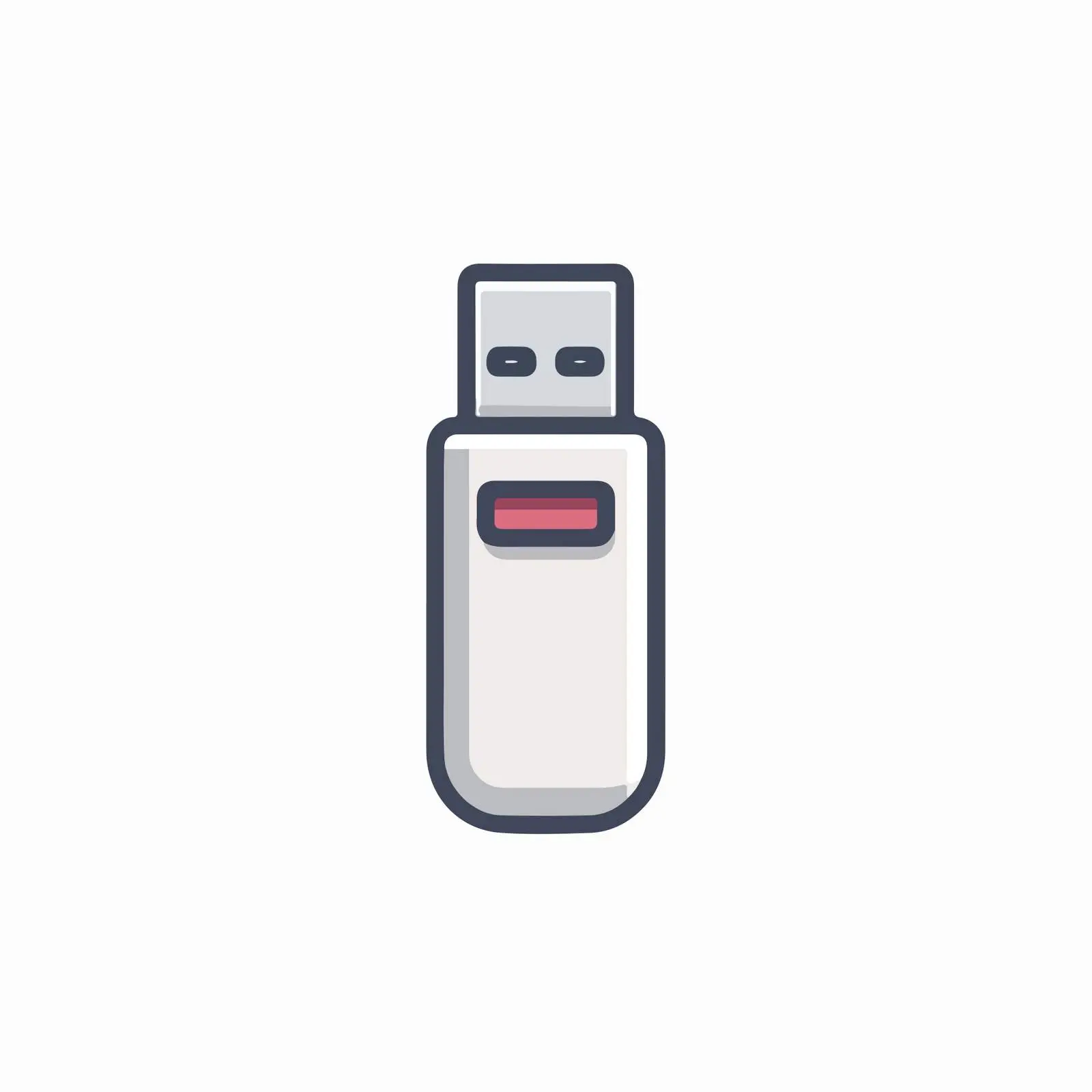 USB Drive Minimalist Icon — free download from Dotvec