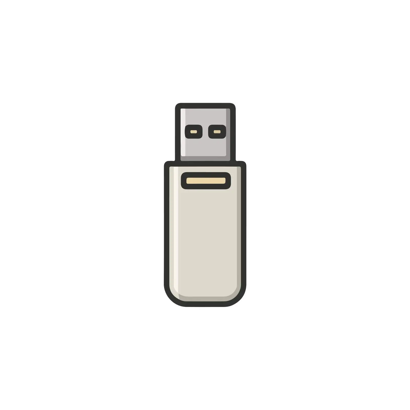 USB Drive Flat Icon Design — free download from Dotvec