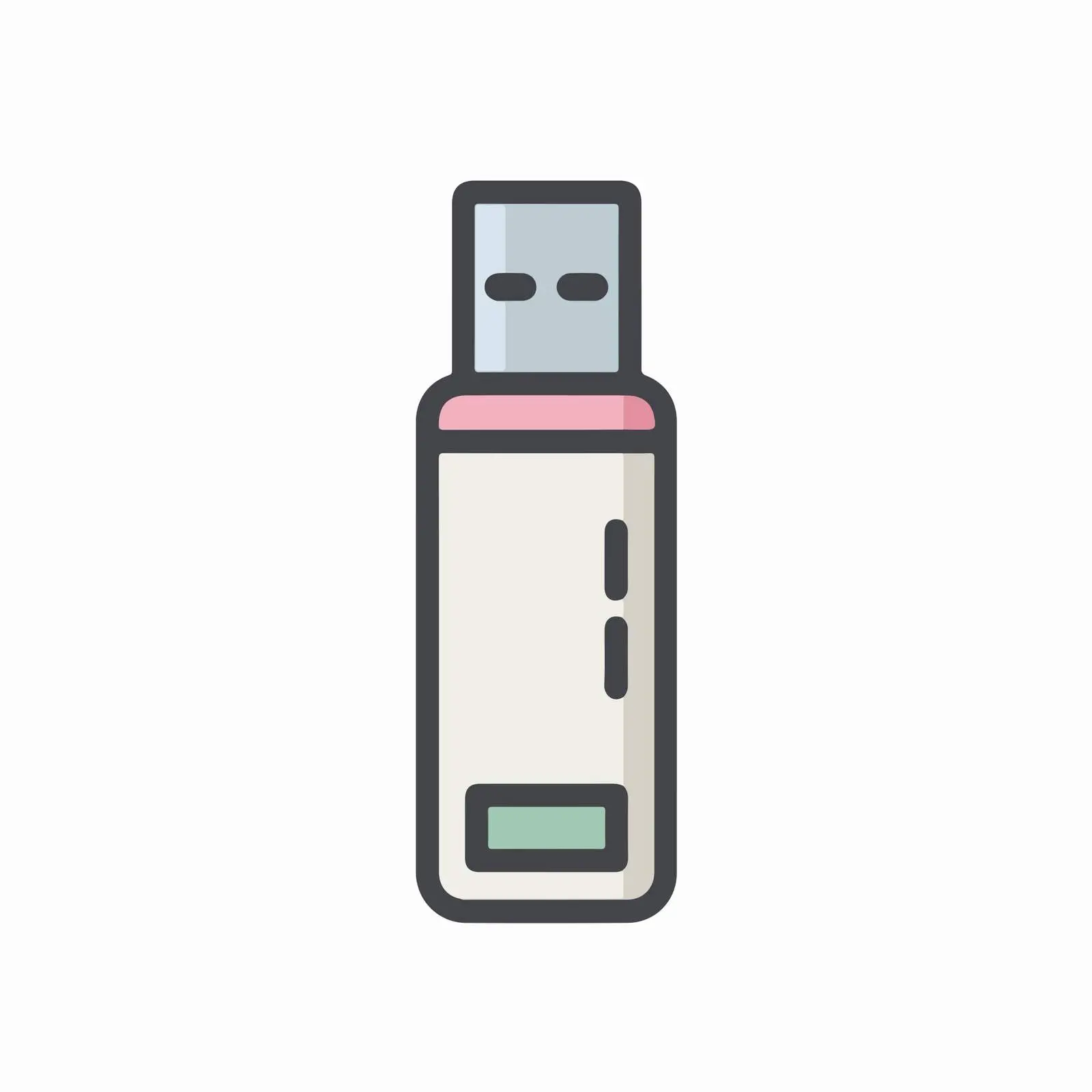 USB Drive Outline Icon — free download from Dotvec