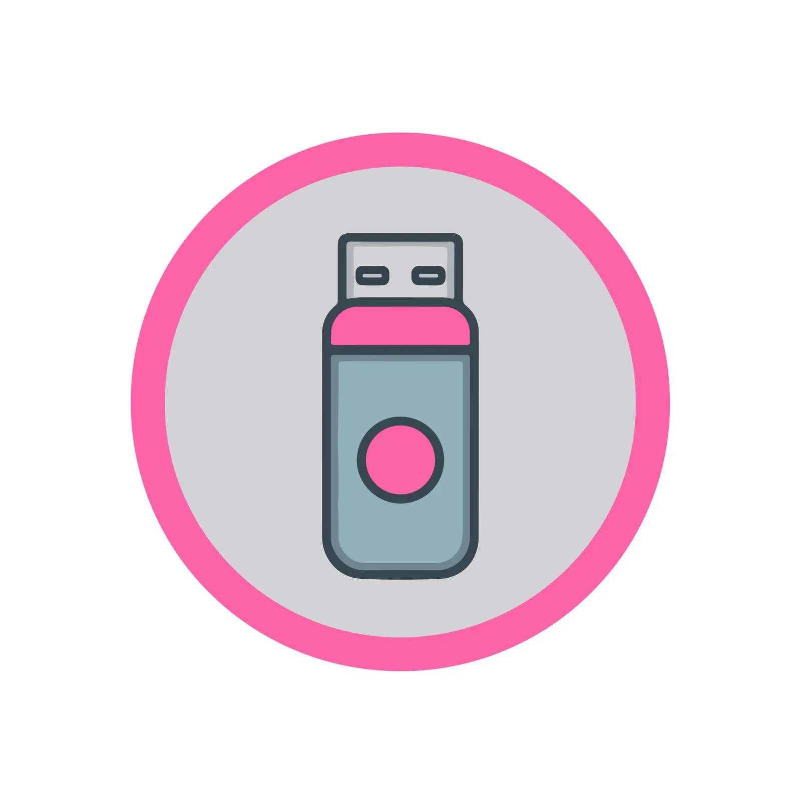 USB Drive Icon in Duotone Style — free download from Dotvec