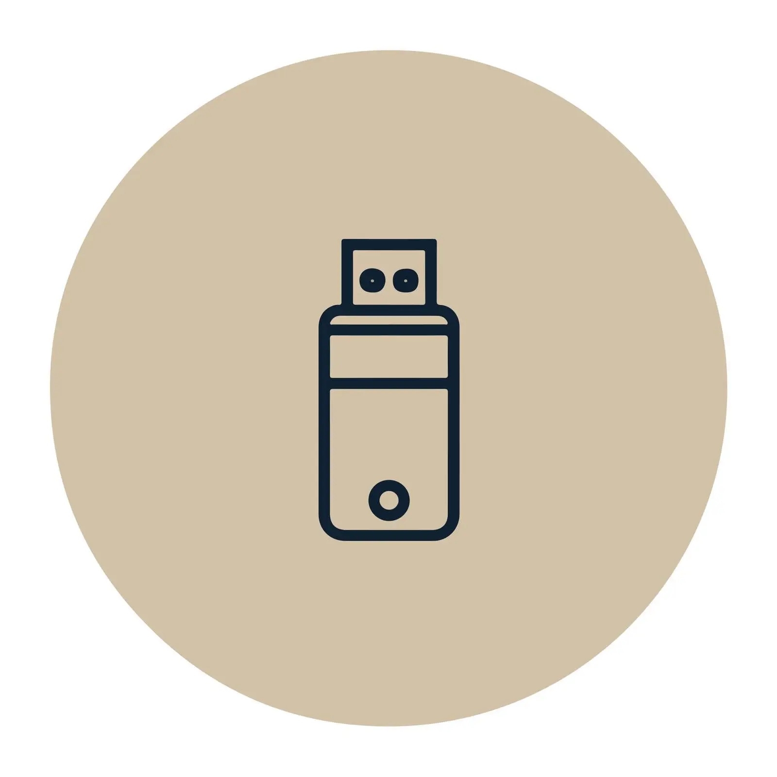 Minimal USB Drive Icon — free download from Dotvec