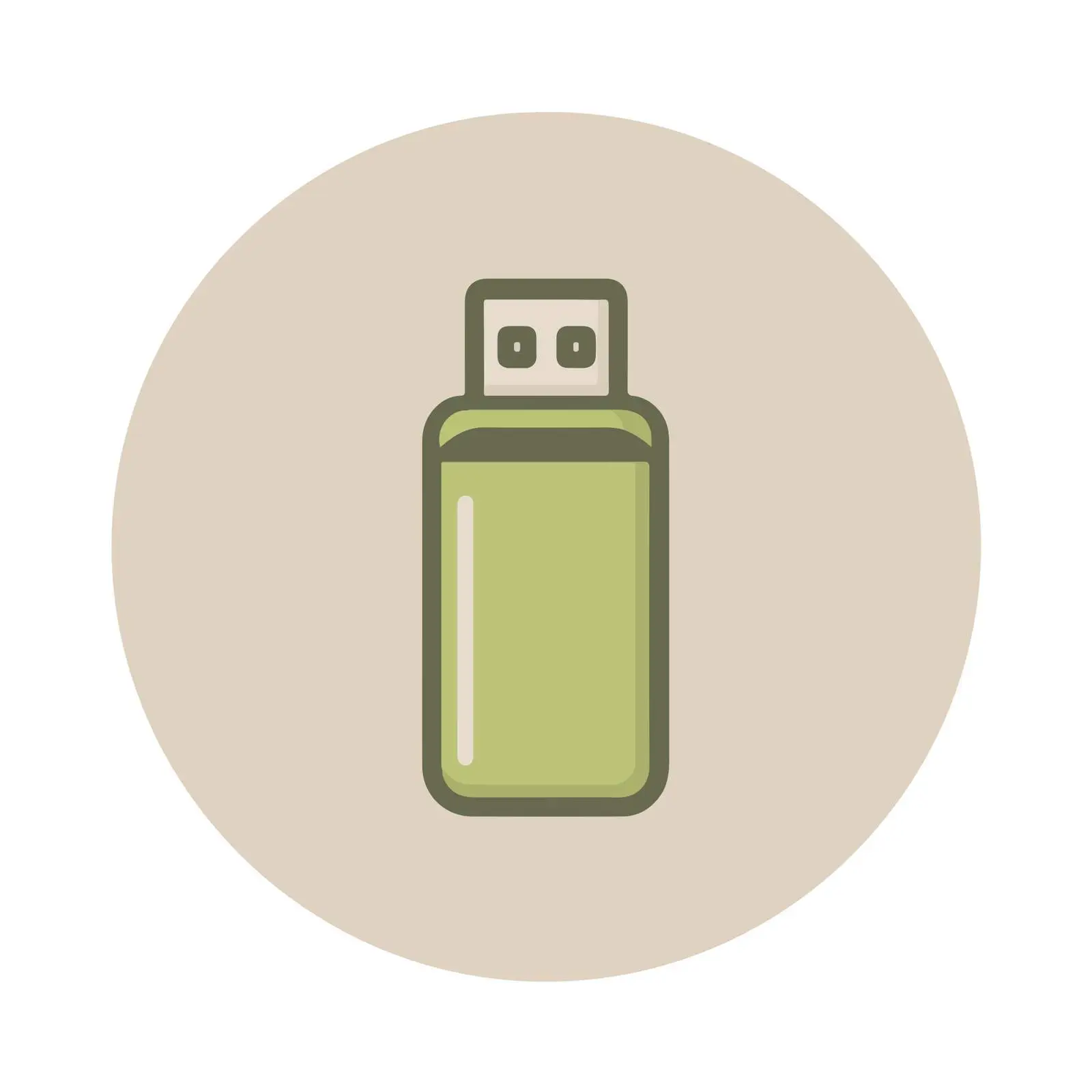 Minimal USB Drive Icon — free download from Dotvec