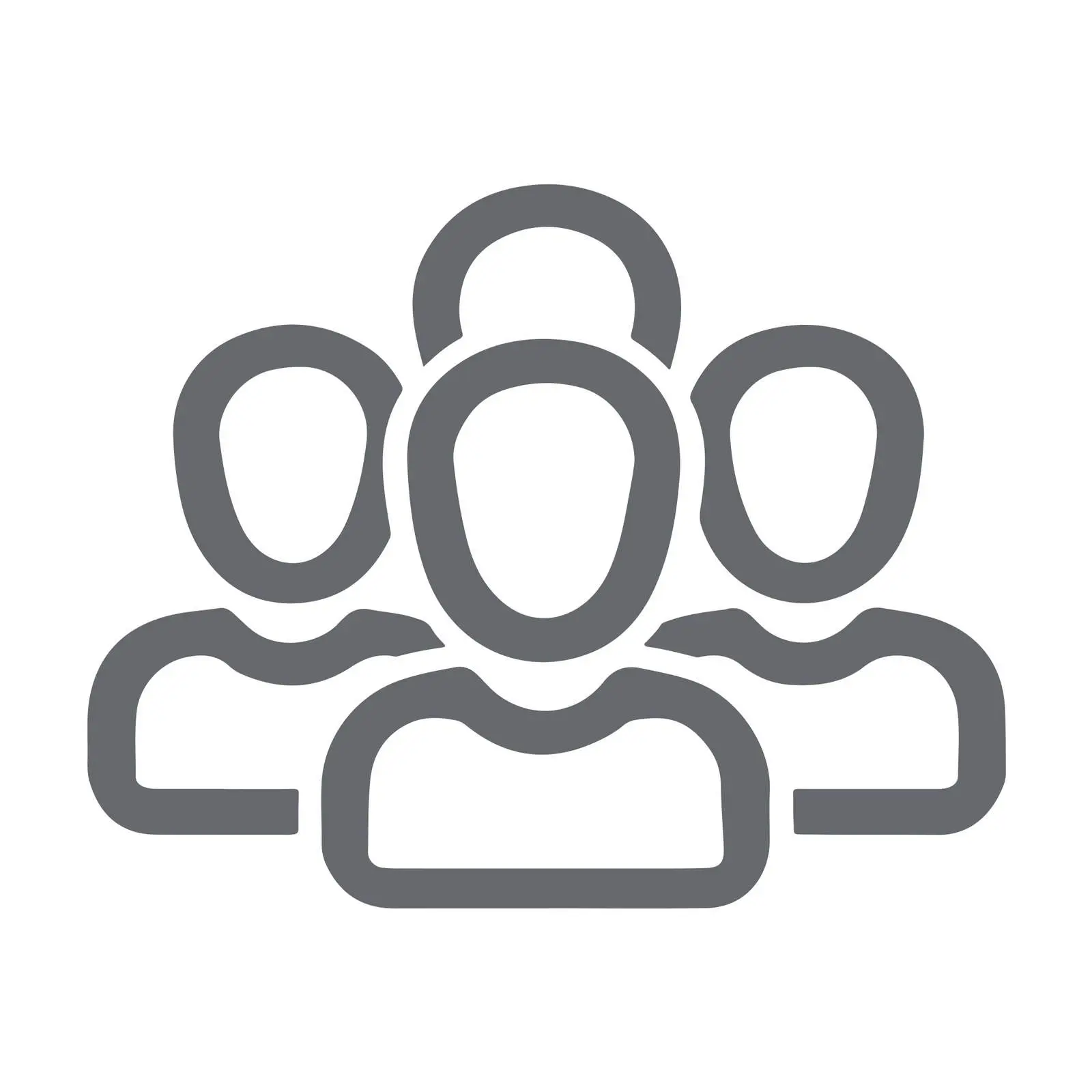 Outline Users Group Icon — free download from Dotvec