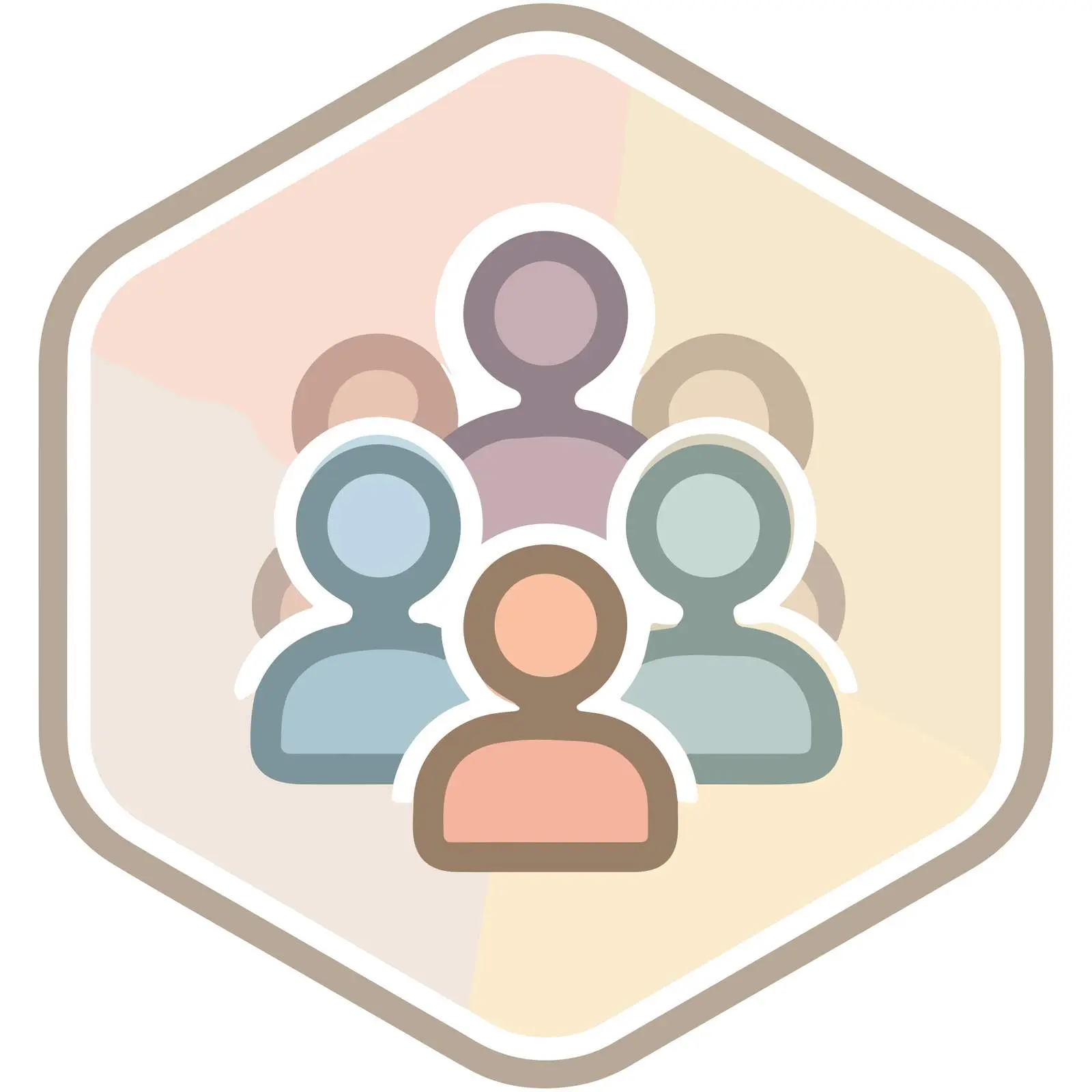 Minimalist Users Group Icon — free download from Dotvec