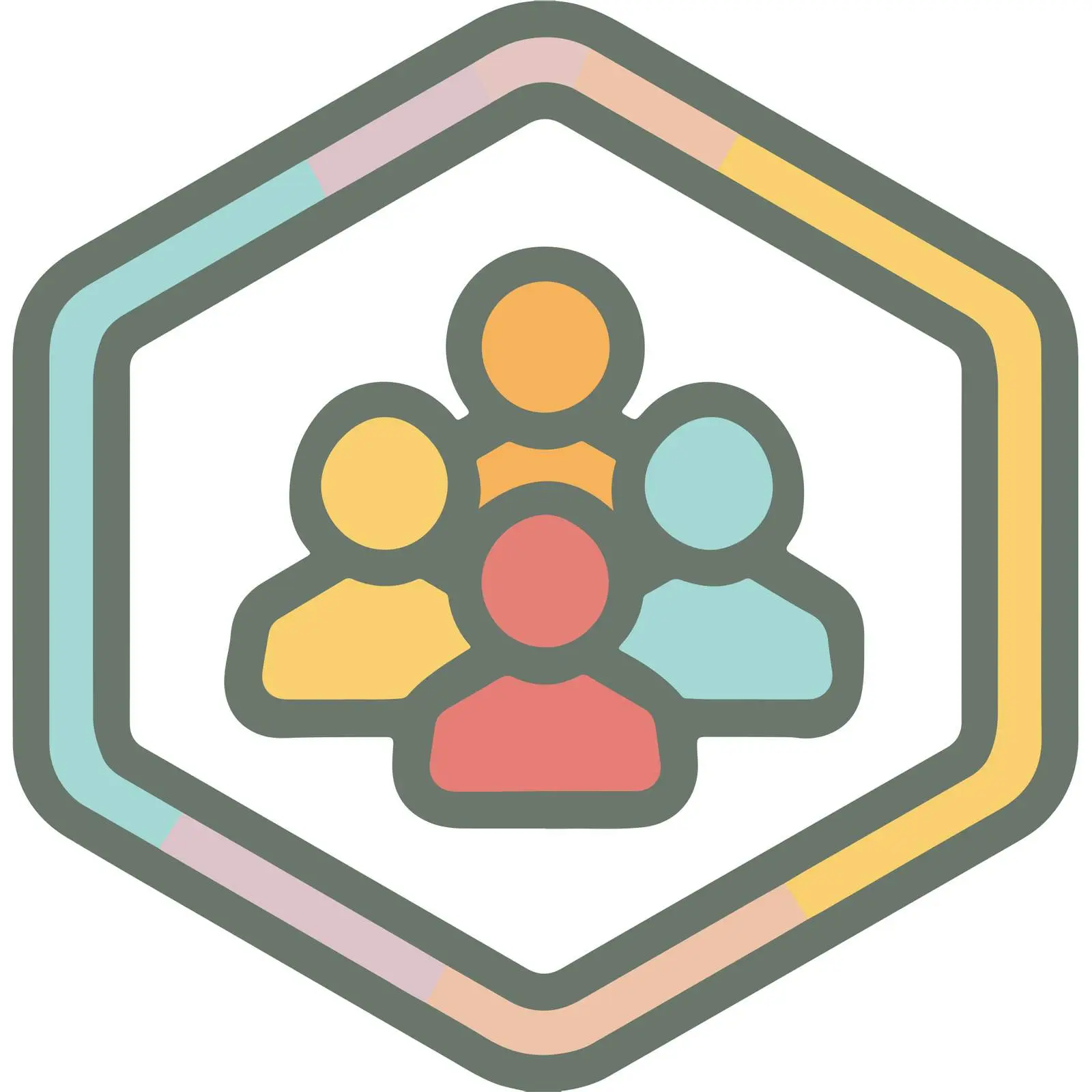 Outline Users Group Icon — free download from Dotvec