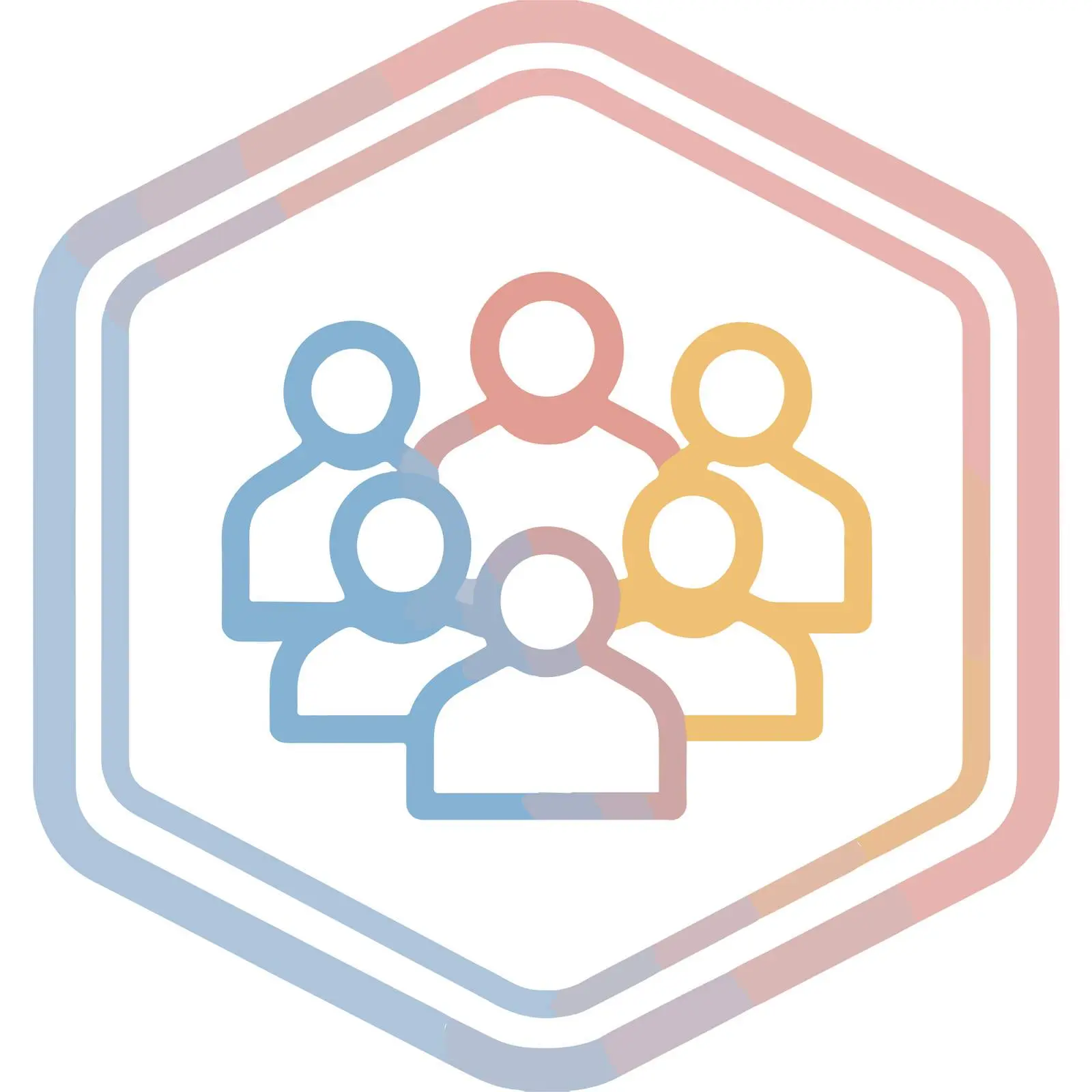 Outline Users Group Icon — free download from Dotvec