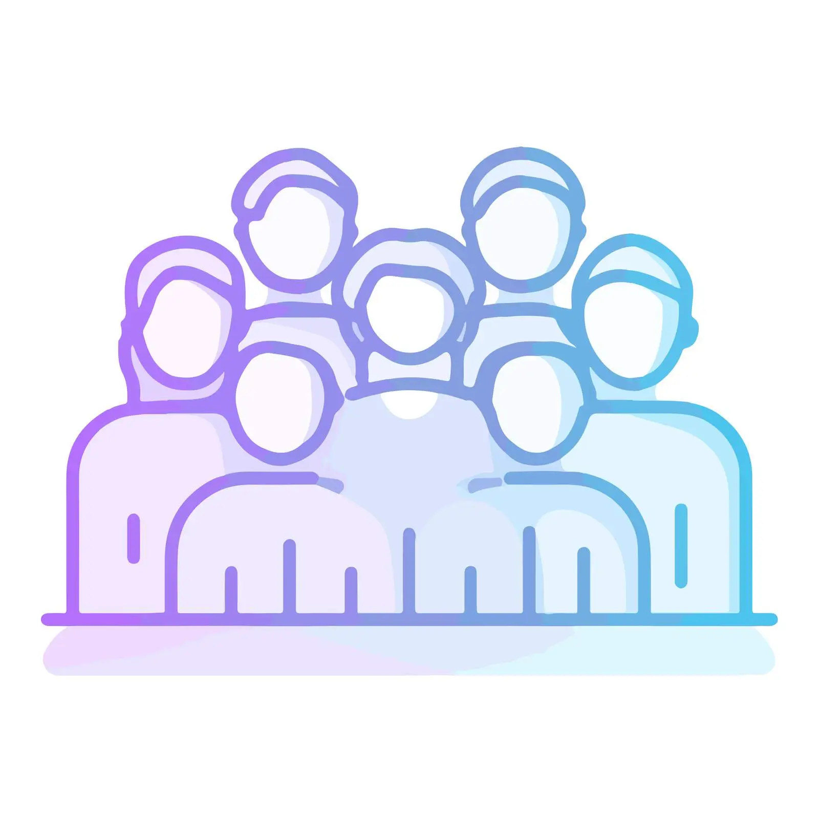 Outline Users Group Icon — free download from Dotvec