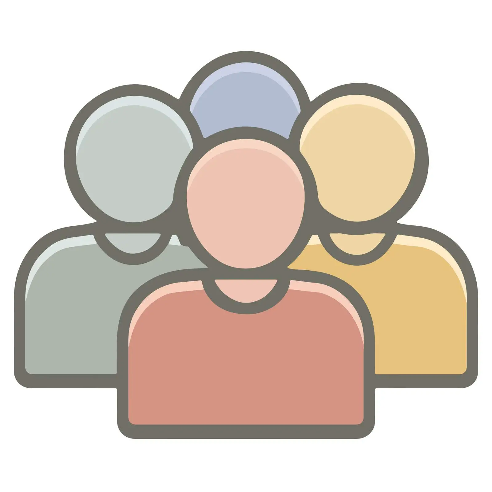 Group Users Icon with Mute Function — free download from Dotvec